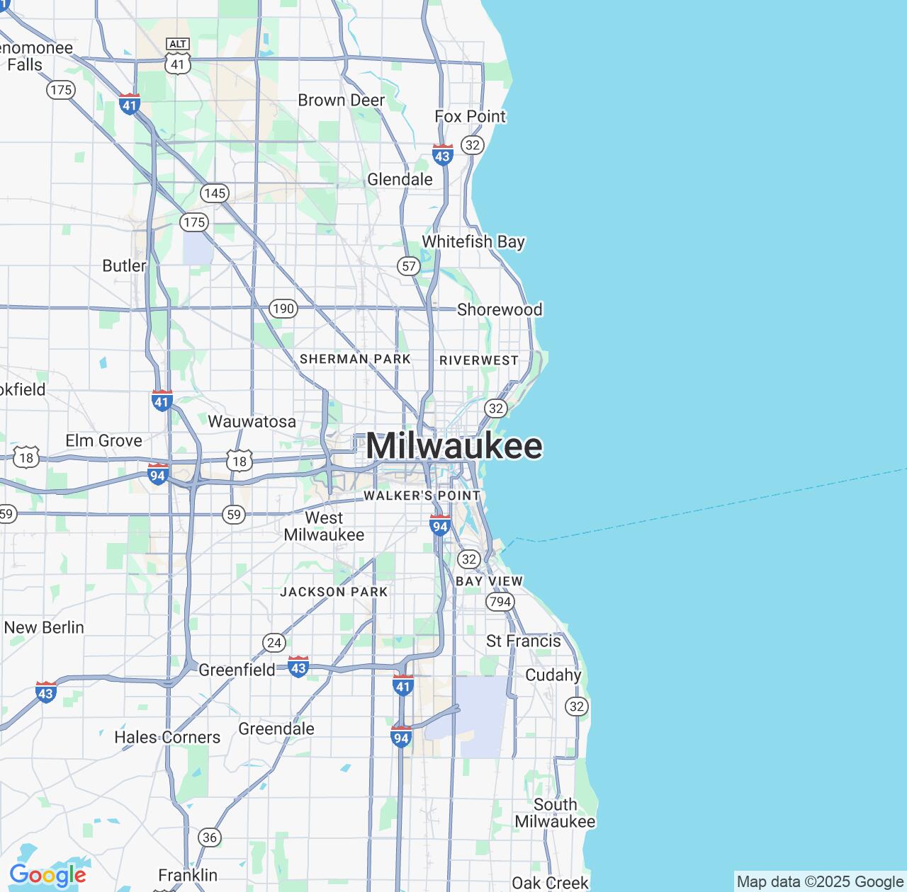 Map image for Intellectual Property Lawyers in Milwaukee and Wisconsin IP firms at coordinates  ; .