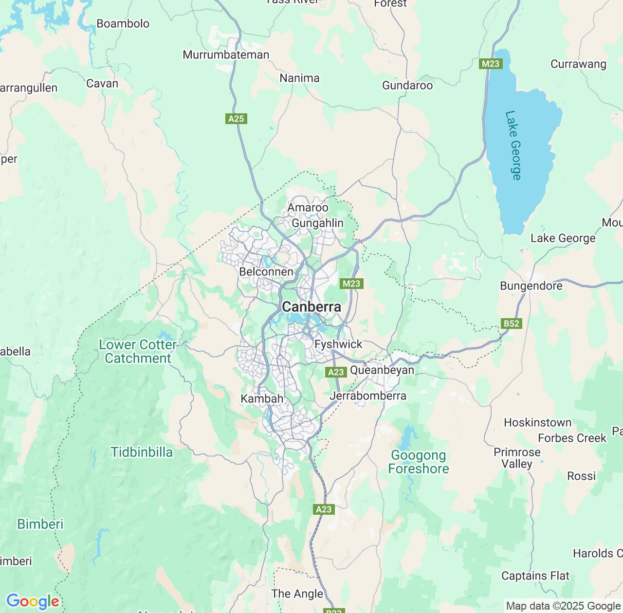 Map image for Intellectual Property Lawyers in Canberra and Australian Capital Territory IP firms at coordinates  ; .