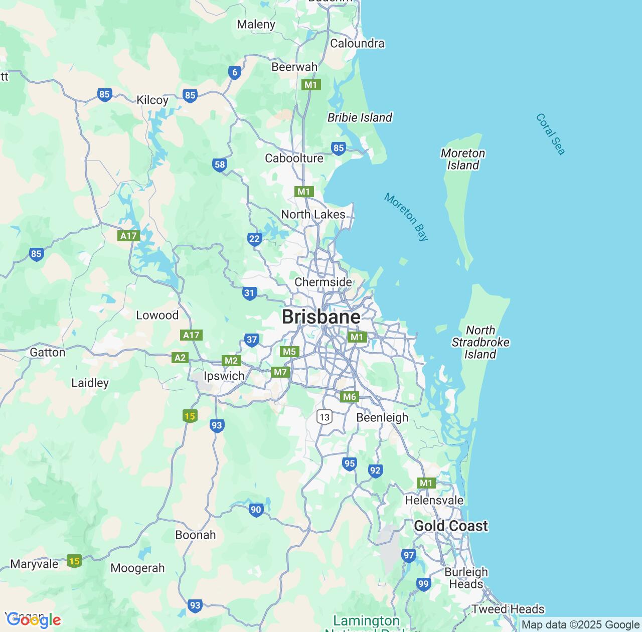 Map image for Intellectual Property Lawyers in Brisbane and Queensland IP firms at coordinates  ; .