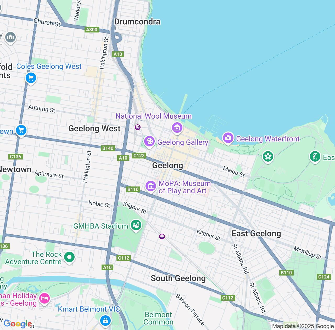 Map image for Intellectual Property Lawyers in Geelong and Victoria IP firms at coordinates  ; .