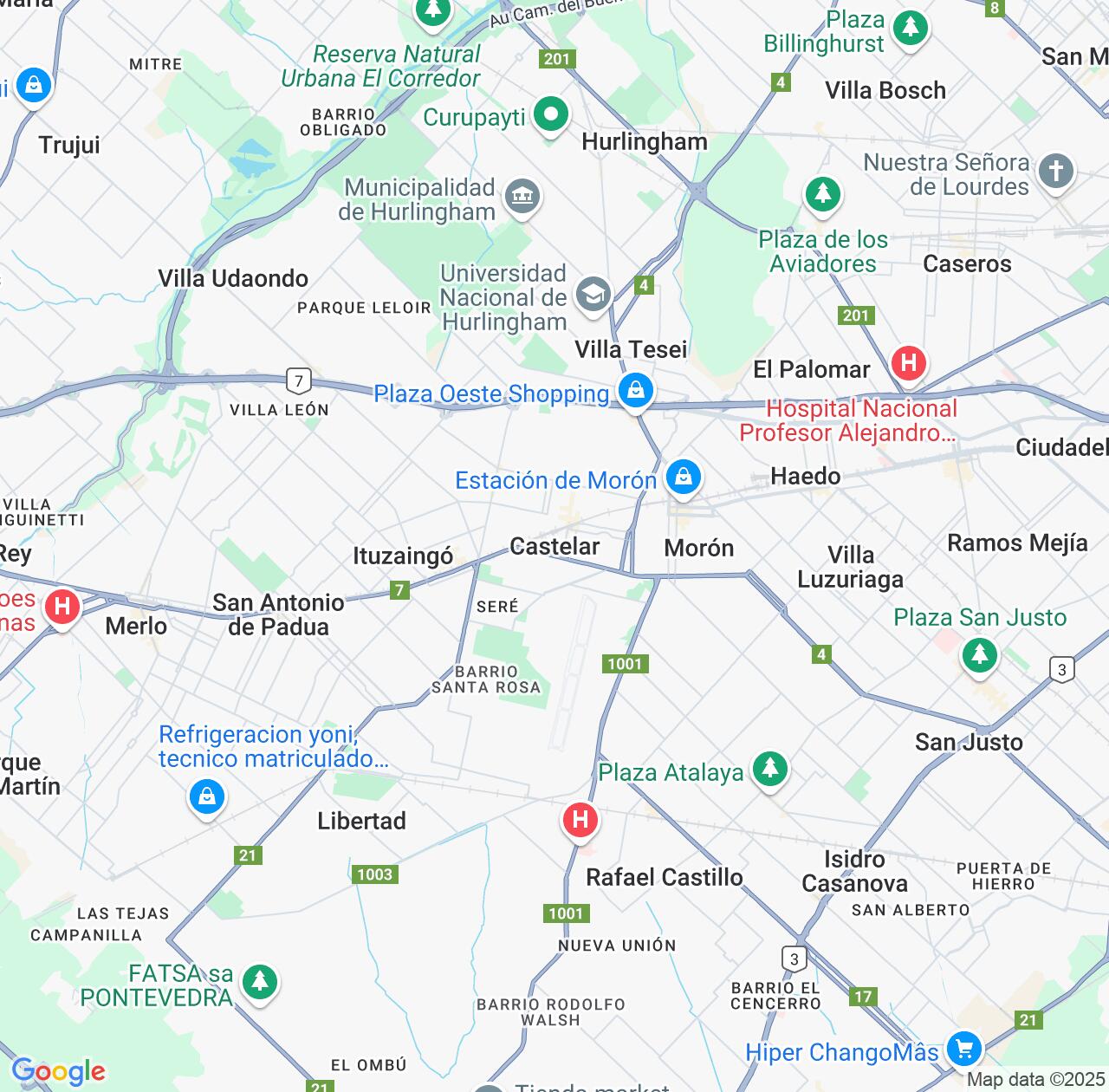 Map image for Intellectual Property Lawyers in Castelar and Buenos Aires IP firms at coordinates  ; .