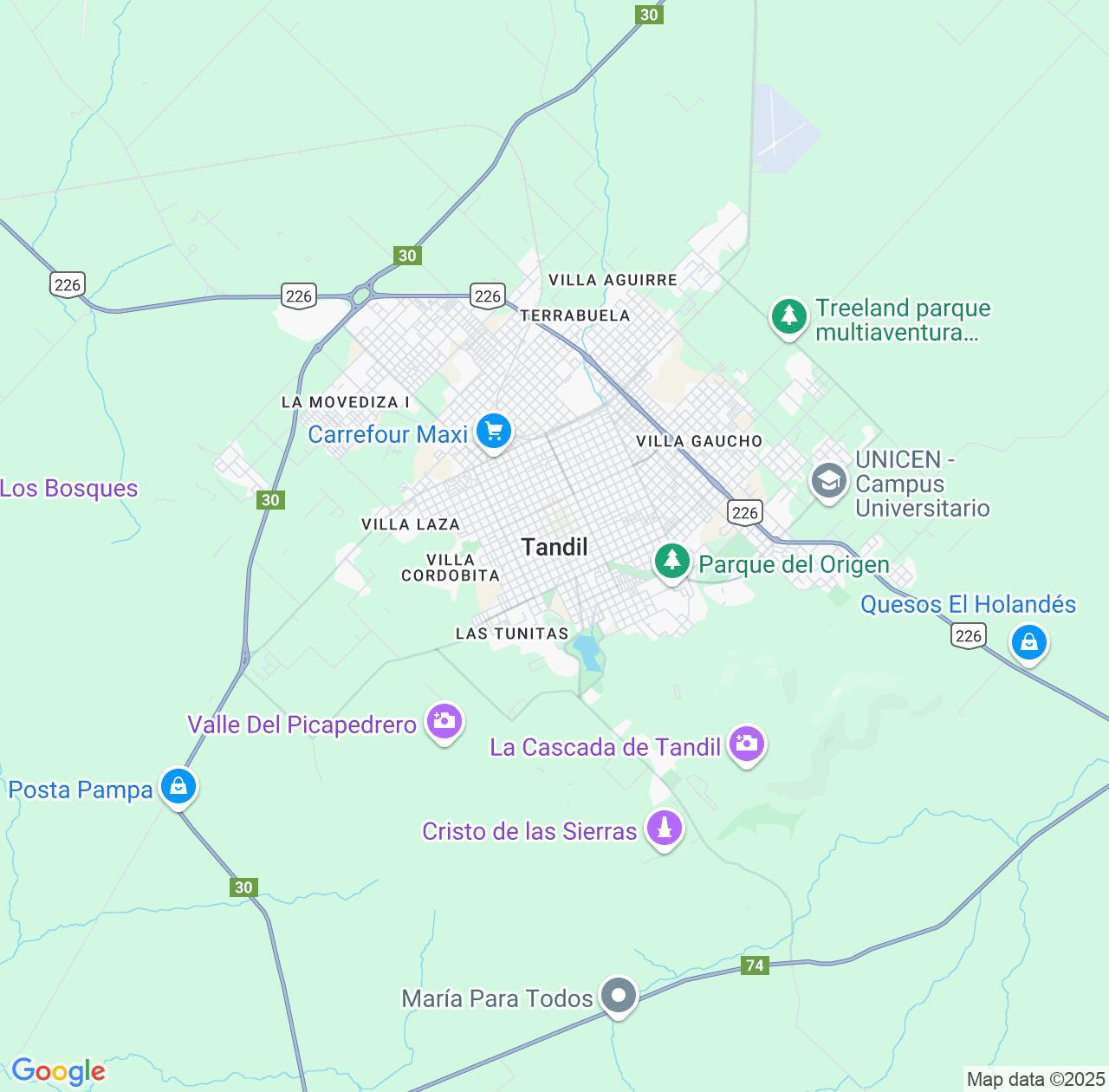 Map image for Intellectual Property Lawyers in Tandil and Buenos Aires IP firms at coordinates  ; .