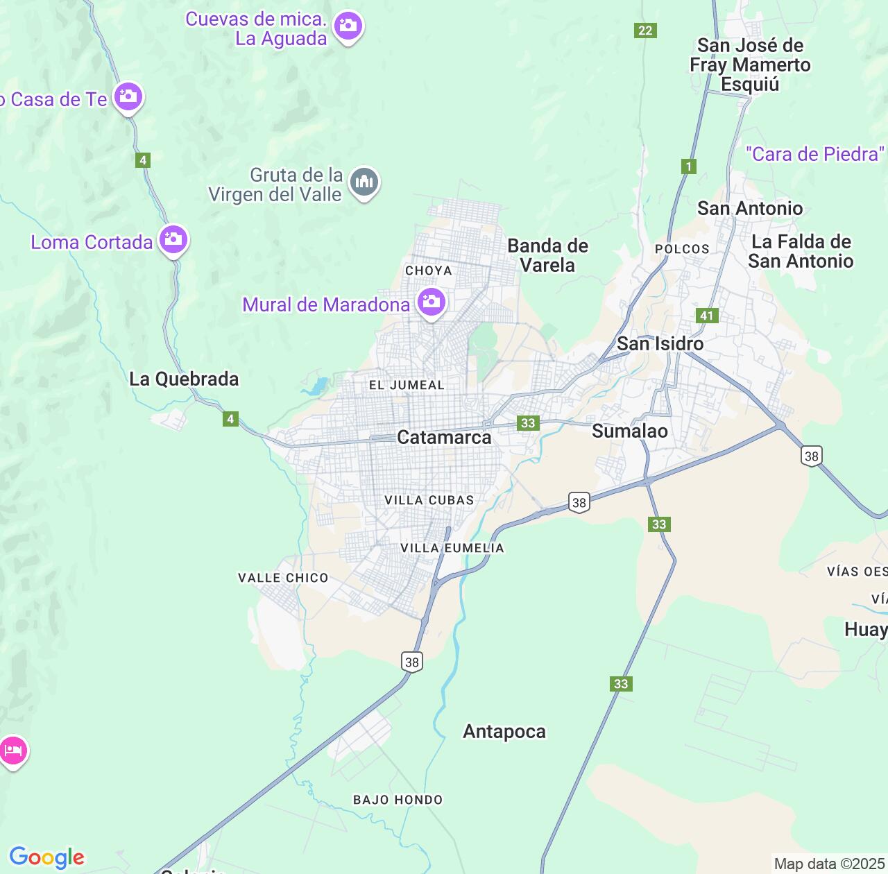 Map image for Intellectual Property Lawyers in Catamarca and Argentina IP firms at coordinates  ; .