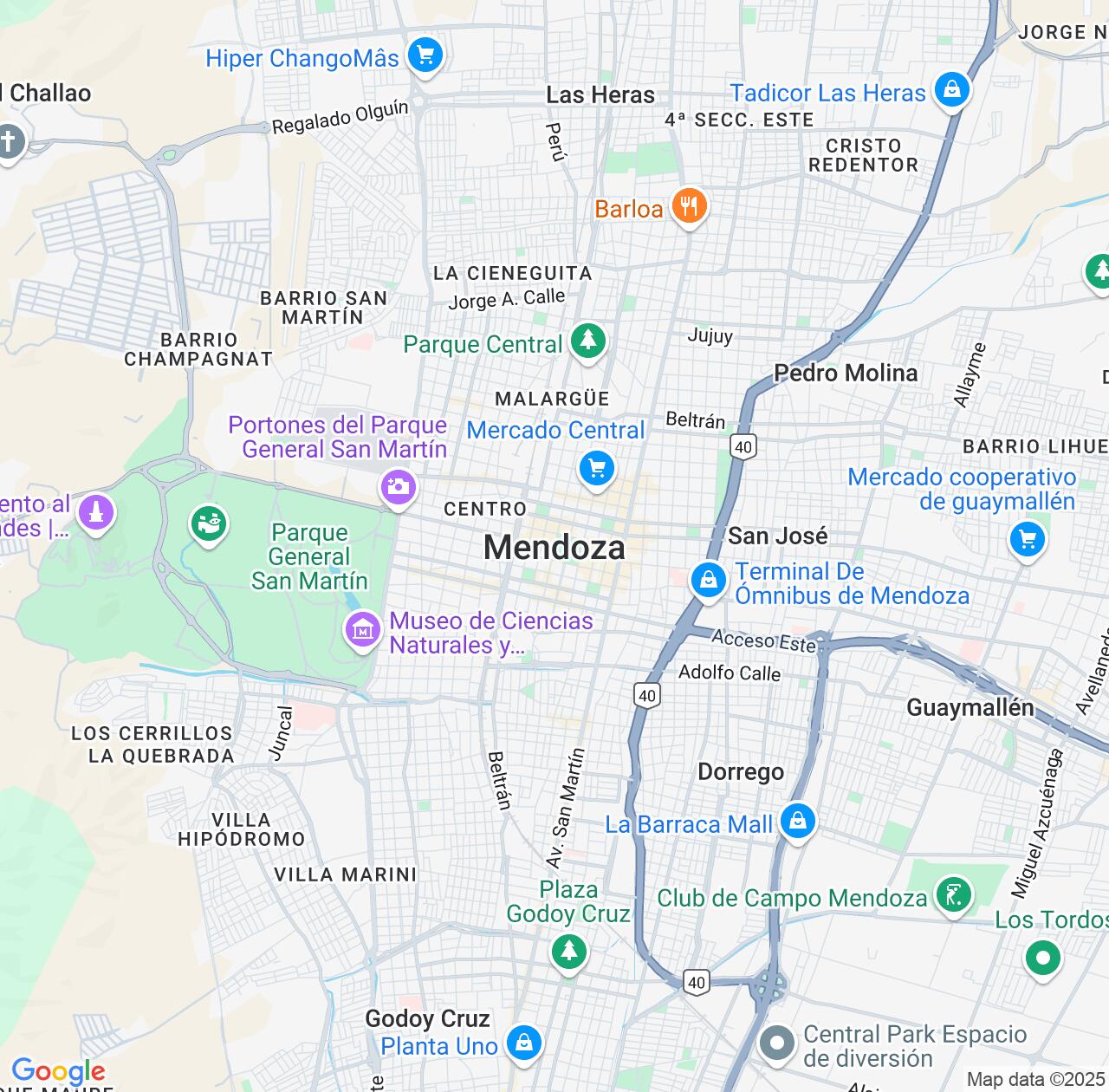 Map image for Intellectual Property Lawyers in Mendoza and Argentina IP firms at coordinates  ; .