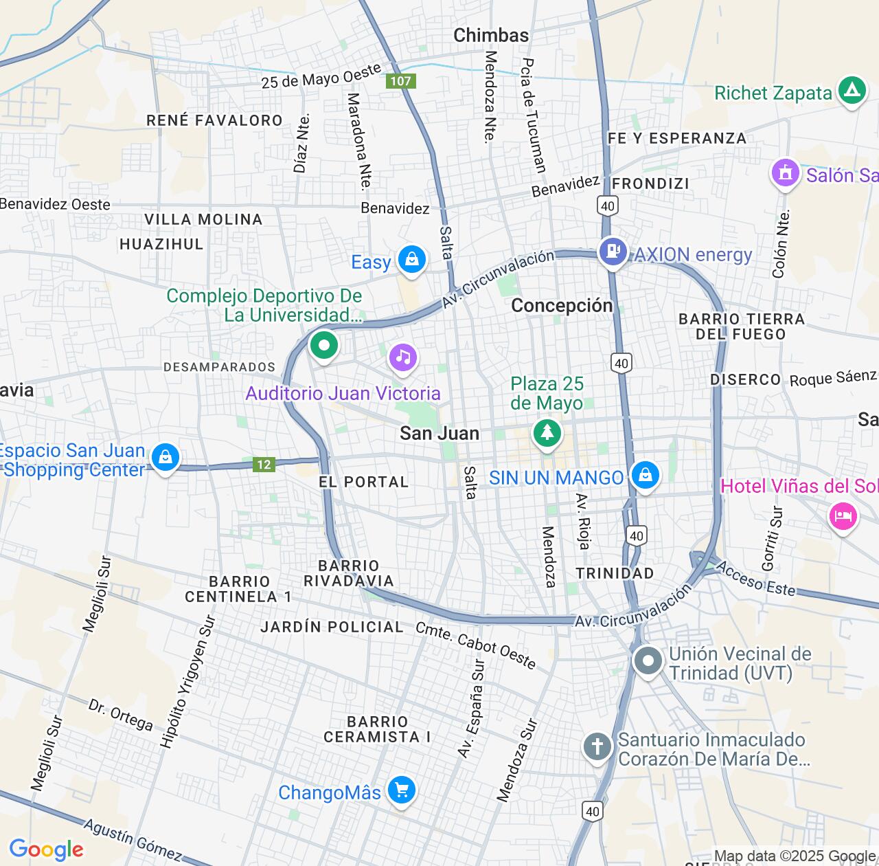 Map image for Intellectual Property Lawyers in San Juan and Argentina IP firms at coordinates  ; .