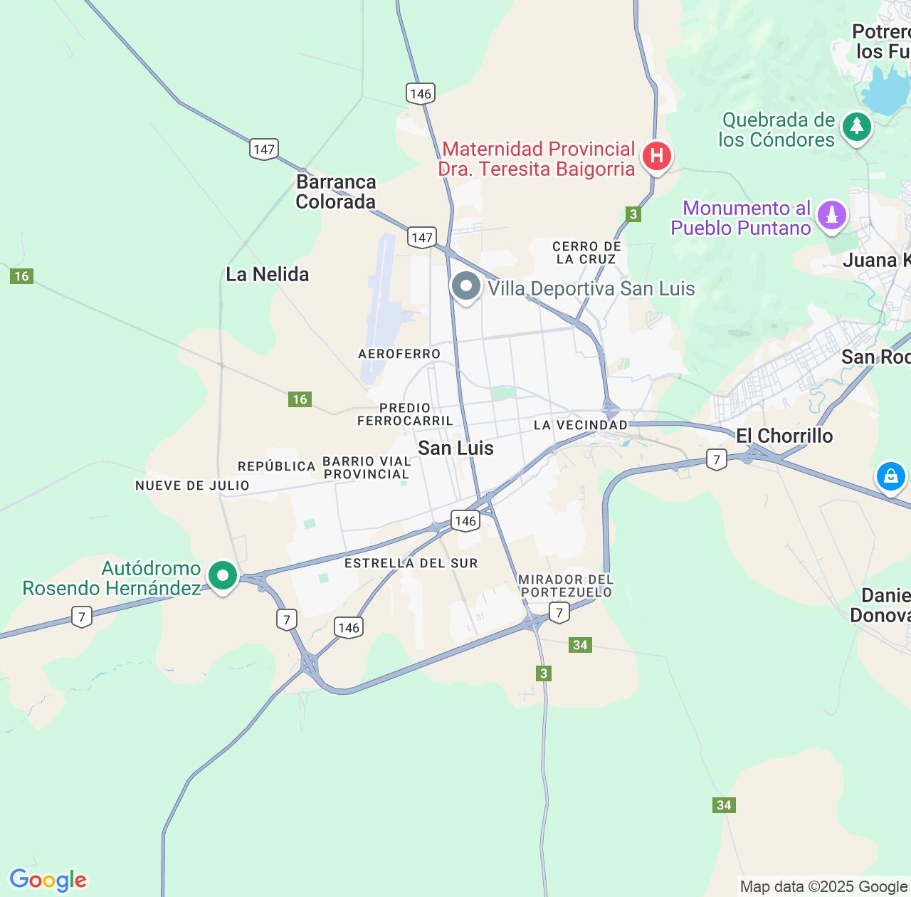 Map image for Intellectual Property Lawyers in San Luis and Argentina IP firms at coordinates  ; .