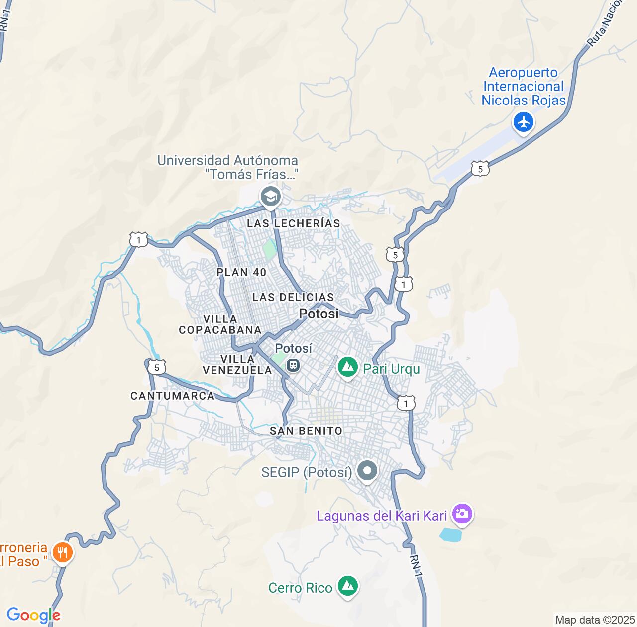 Map image for Intellectual Property Lawyers in Potosi and Potosà Department IP firms at coordinates  ; .