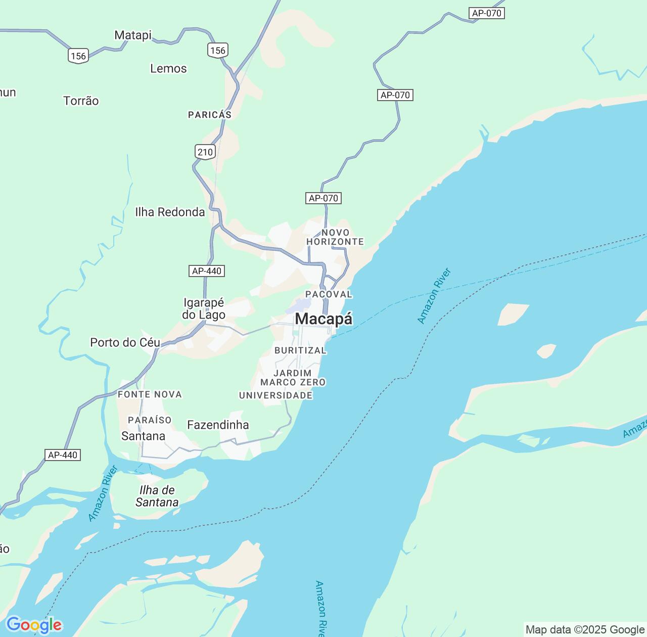 Map image for Intellectual Property Lawyers in Macapa and Amapá IP firms at coordinates  ; .