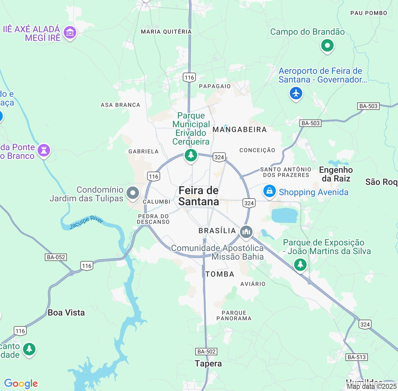 Map image for Intellectual Property Lawyers in Feira de Santana and Bahia IP firms at coordinates  ; .