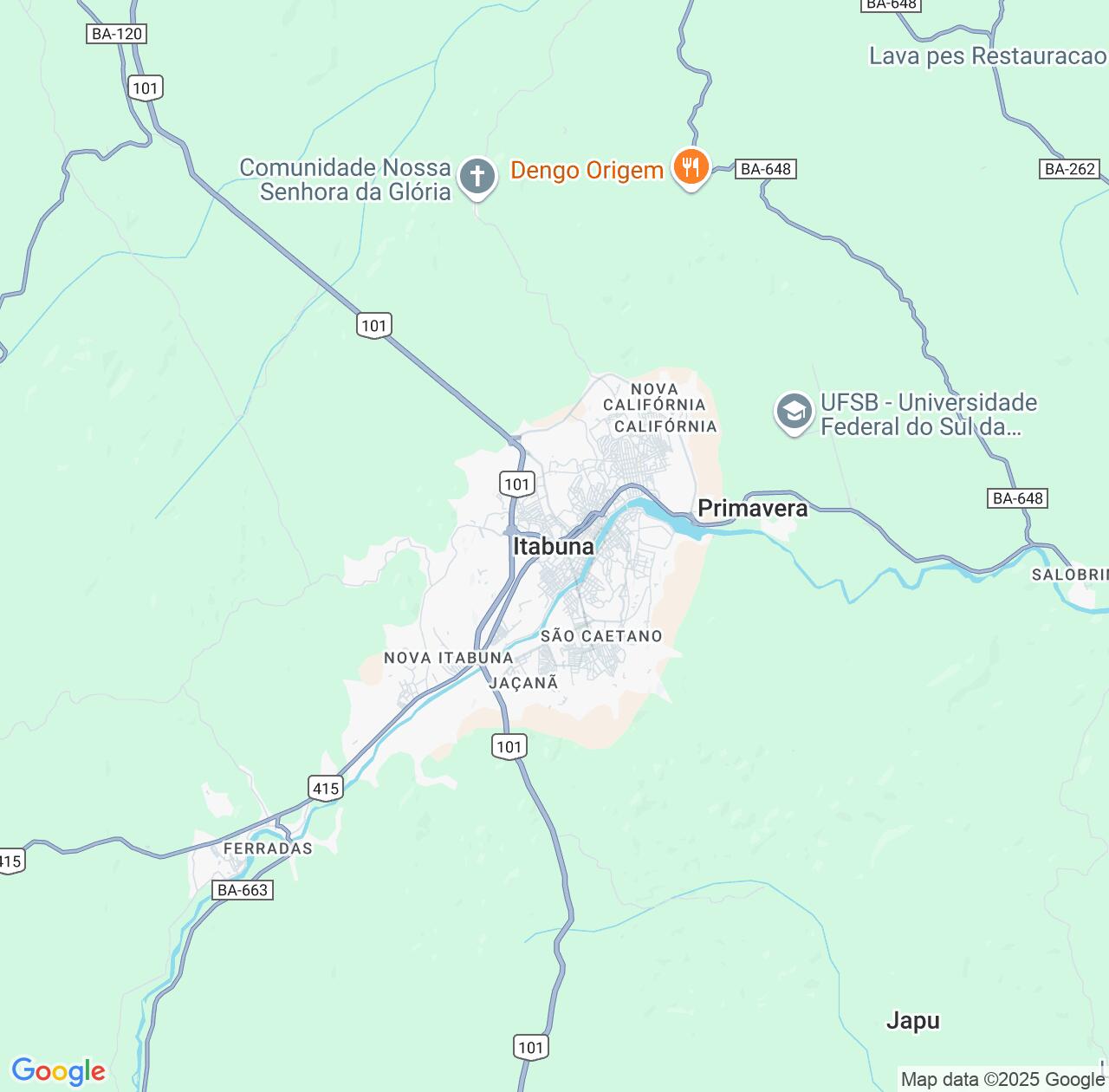 Map image for Intellectual Property Lawyers in Itabuna and Bahia IP firms at coordinates  ; .