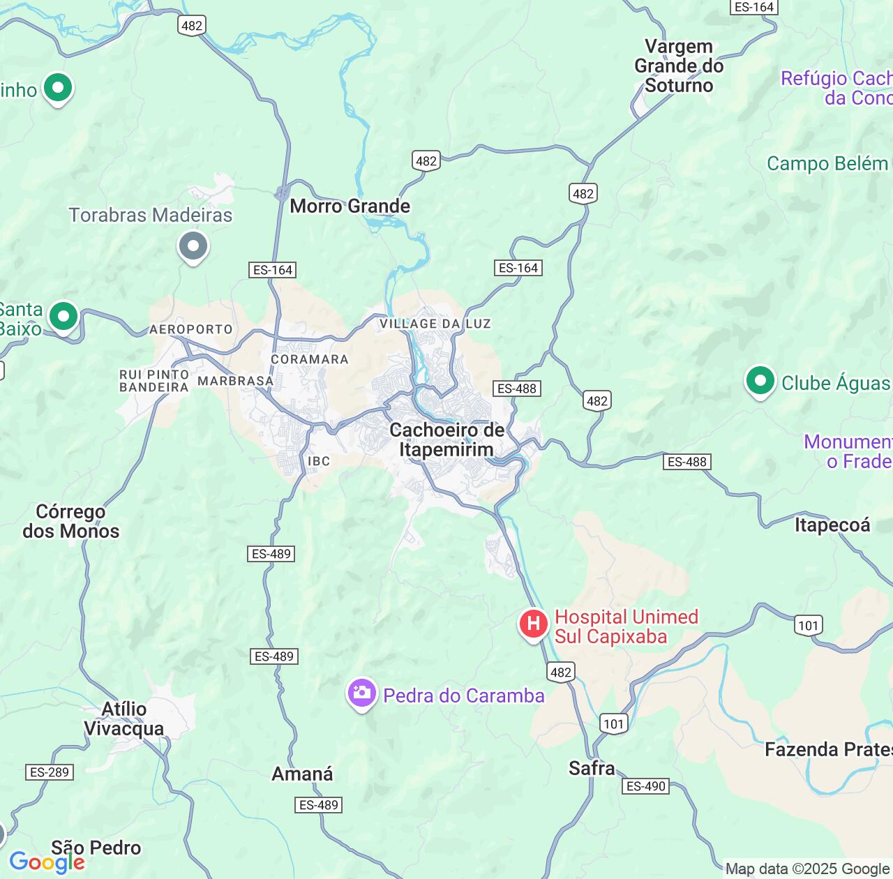 Map image for Intellectual Property Lawyers in Cachoeiro de Itapemirim and Espírito Santo IP firms at coordinates  ; .