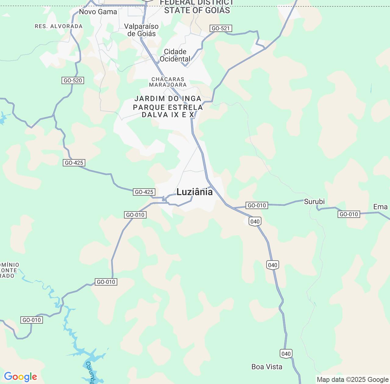 Map image for Intellectual Property Lawyers in Luziania and Goiás IP firms at coordinates  ; .