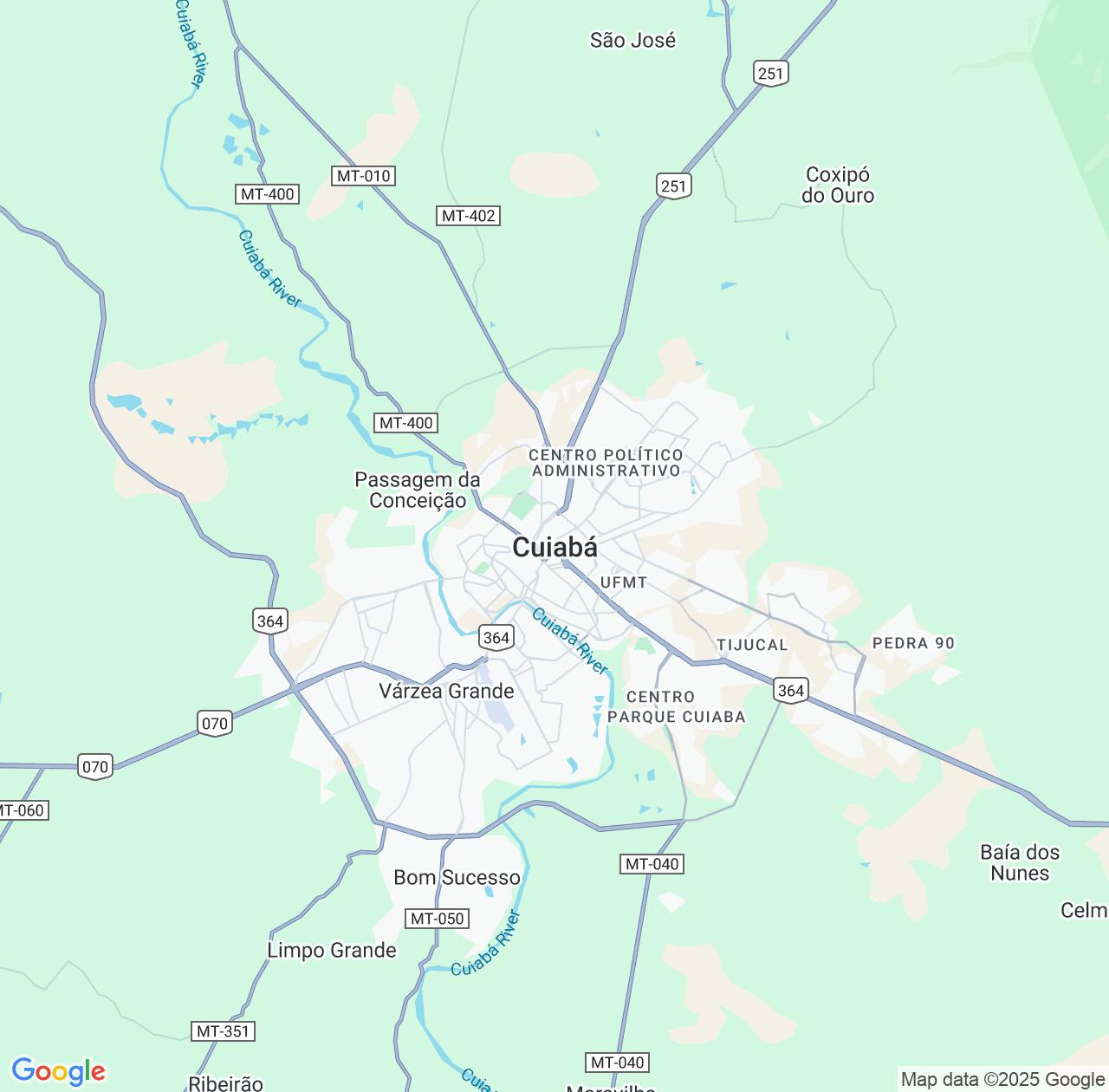 Map image for Intellectual Property Lawyers in Cuiaba and Mato Grosso IP firms at coordinates  ; .