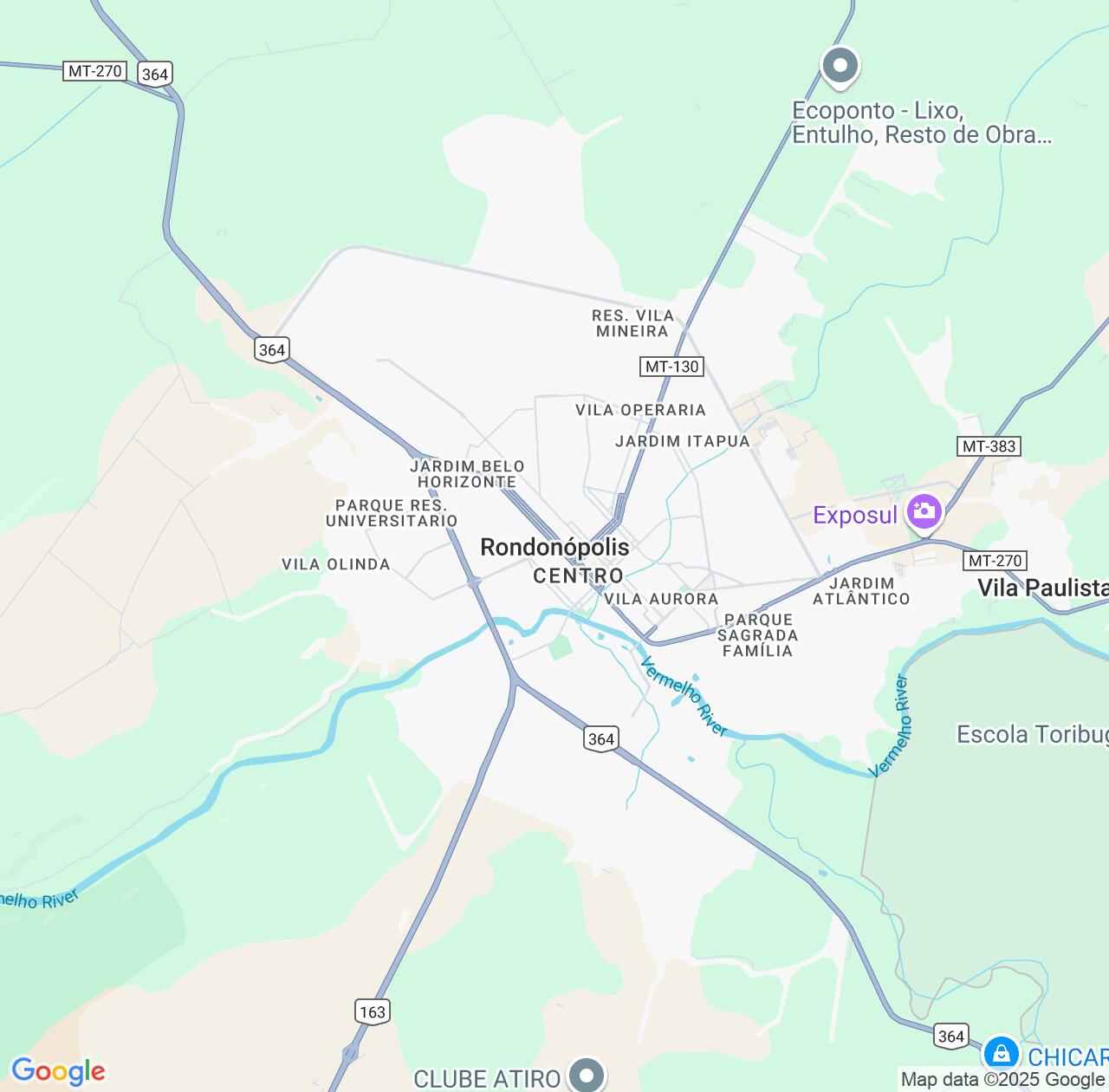 Map image for Intellectual Property Lawyers in Rondonopolis and Mato Grosso IP firms at coordinates  ; .