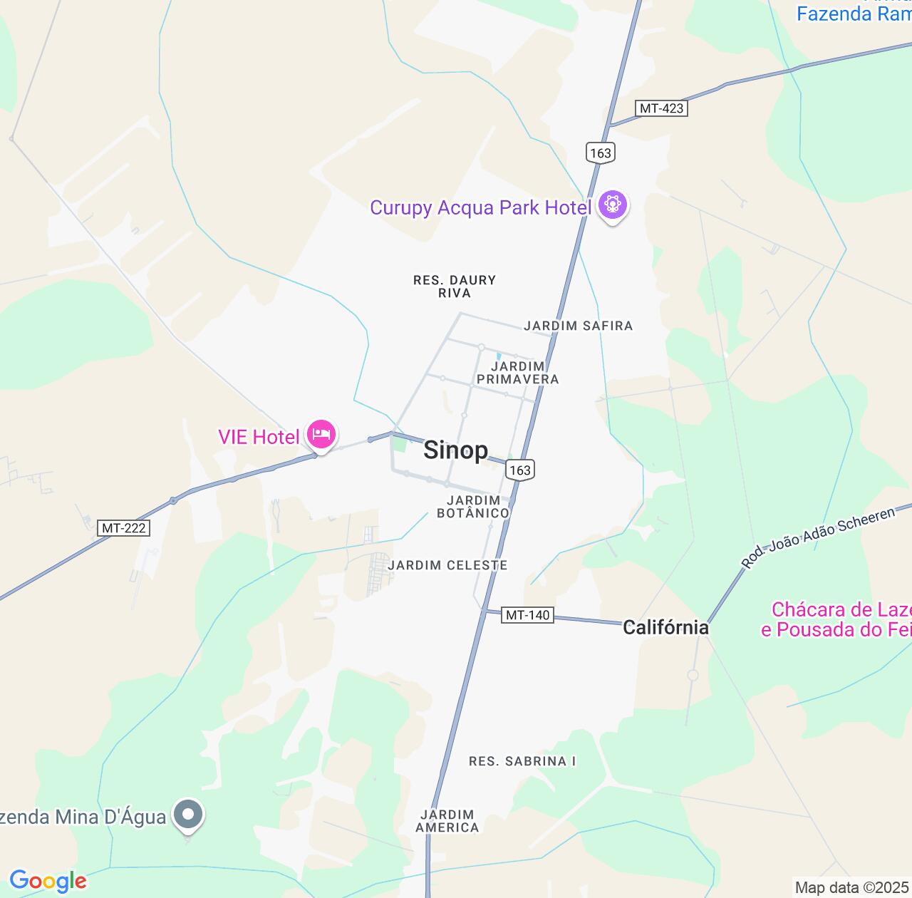 Map image for Intellectual Property Lawyers in Sinop and Mato Grosso IP firms at coordinates  ; .