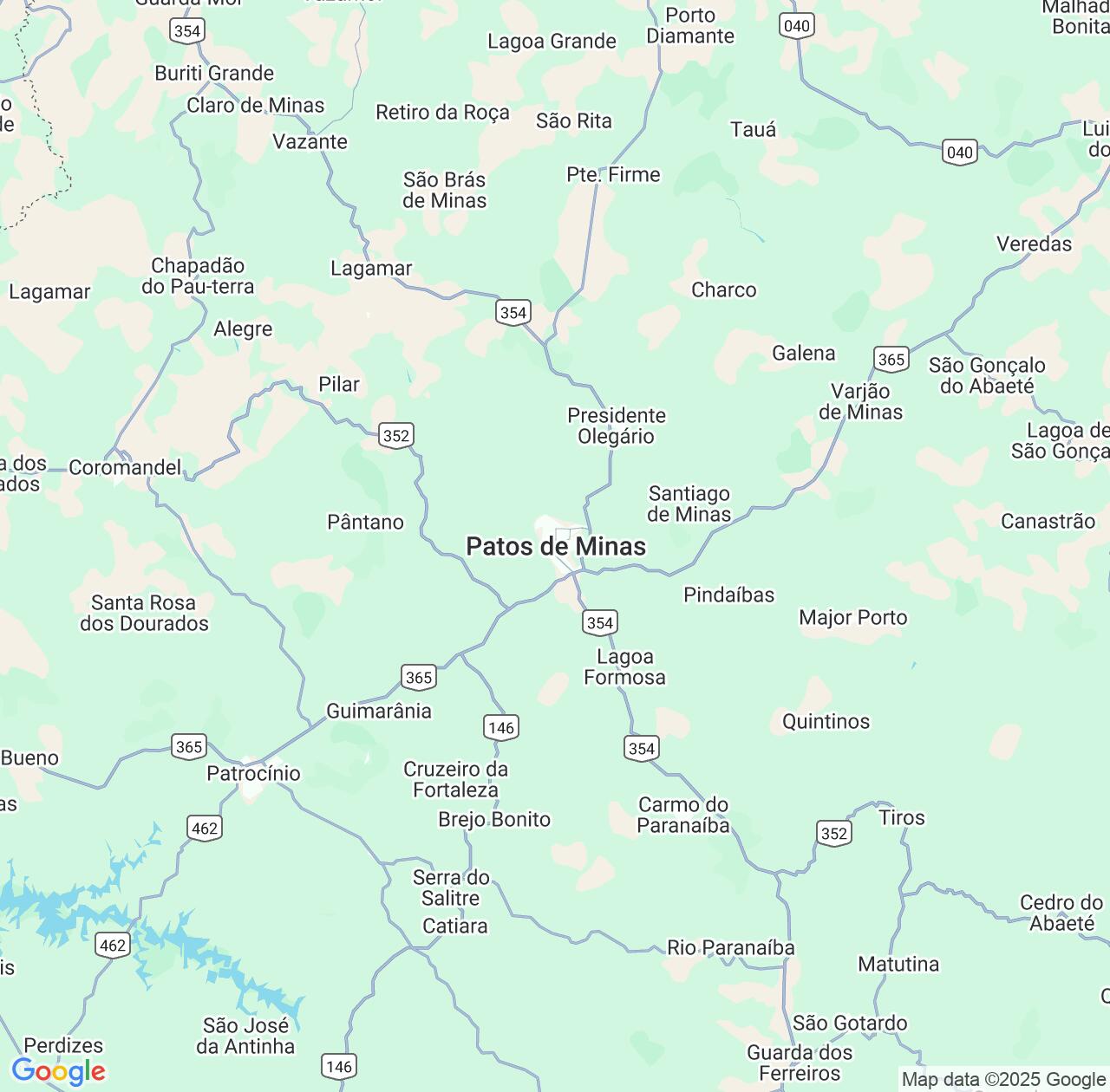 Map image for Intellectual Property Lawyers in Patos de Minas and Minas Gerais IP firms at coordinates  ; .
