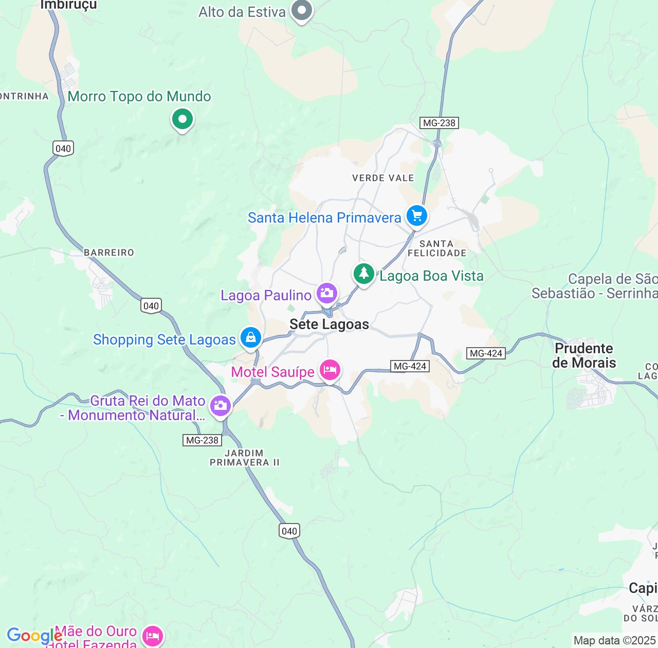 Map image for Intellectual Property Lawyers in Sete Lagoas and Minas Gerais IP firms at coordinates  ; .