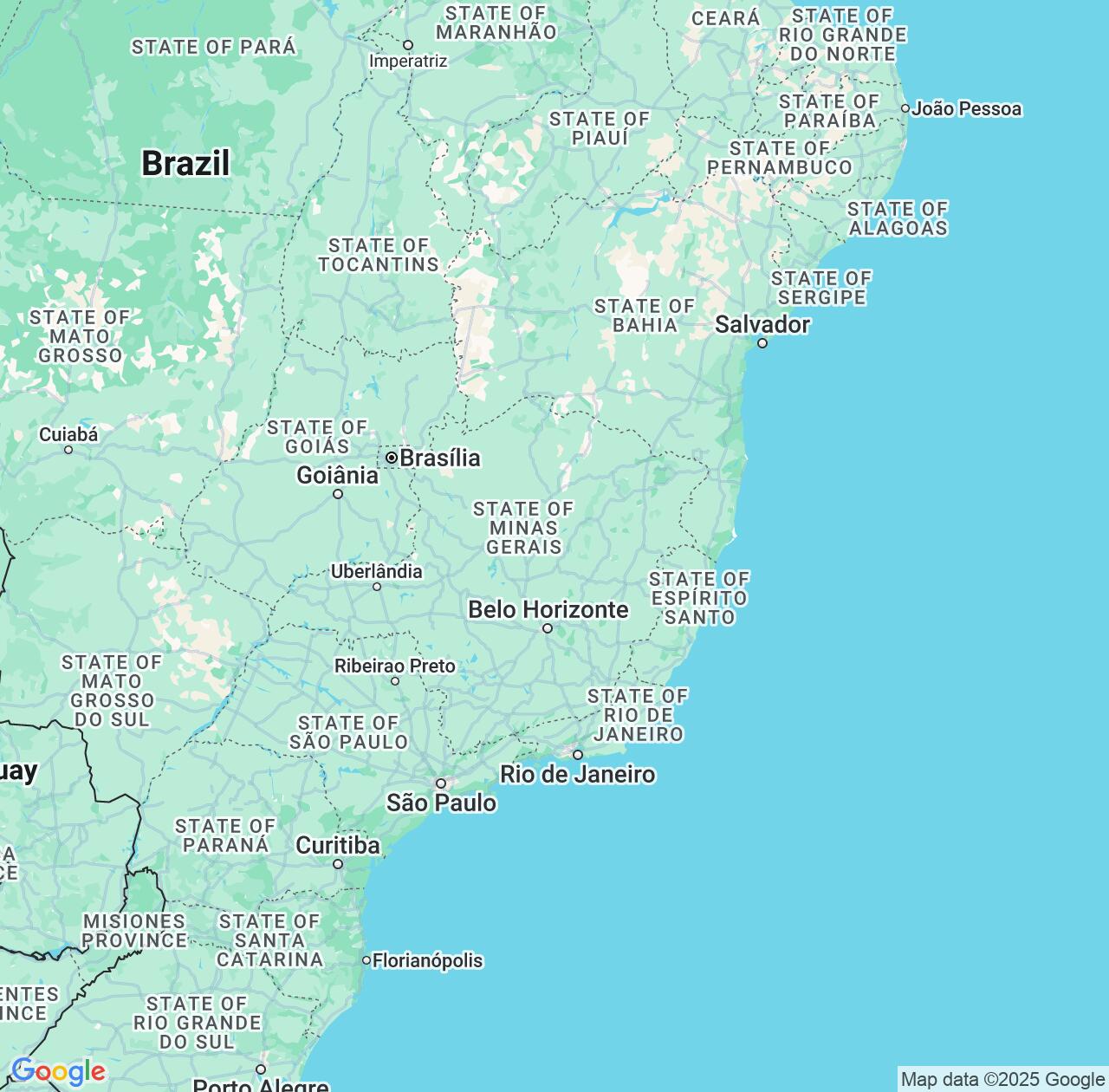 Map image for Intellectual Property Lawyers in Minas Gerais and Brazil IP firms at coordinates  ; .