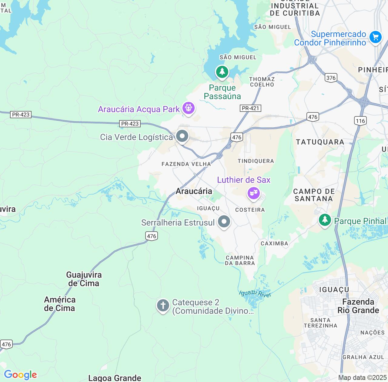 Map image for Intellectual Property Lawyers in Araucaria and Paraná IP firms at coordinates  ; .