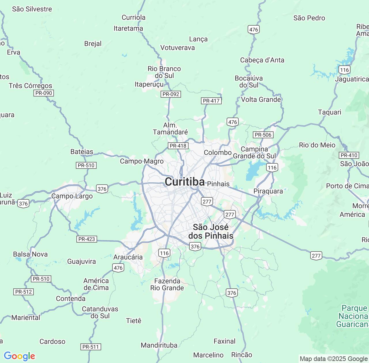 Map image for Intellectual Property Lawyers in Curitiba and Paraná IP firms at coordinates  ; .