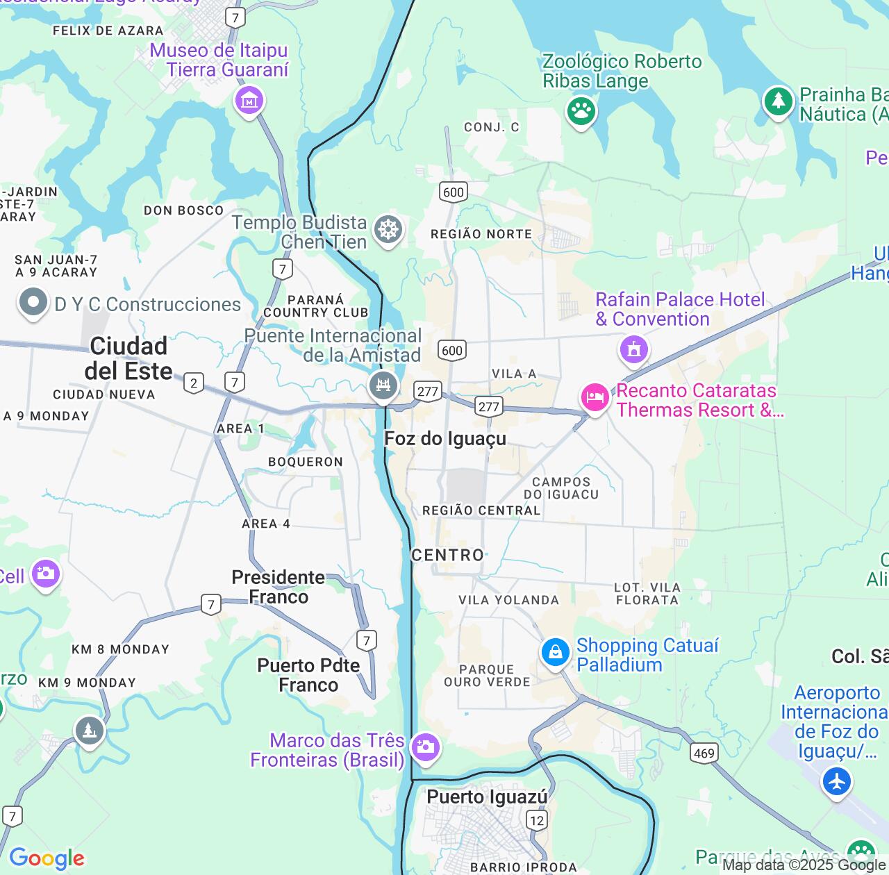 Map image for Intellectual Property Lawyers in Foz do Iguacu and Paraná IP firms at coordinates  ; .