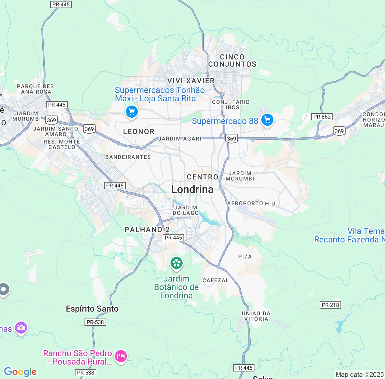 Map image for Intellectual Property Lawyers in Londrina and Paraná IP firms at coordinates  ; .