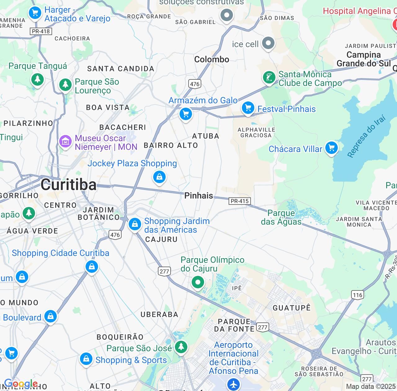 Map image for Intellectual Property Lawyers in Pinhais and Paraná IP firms at coordinates  ; .
