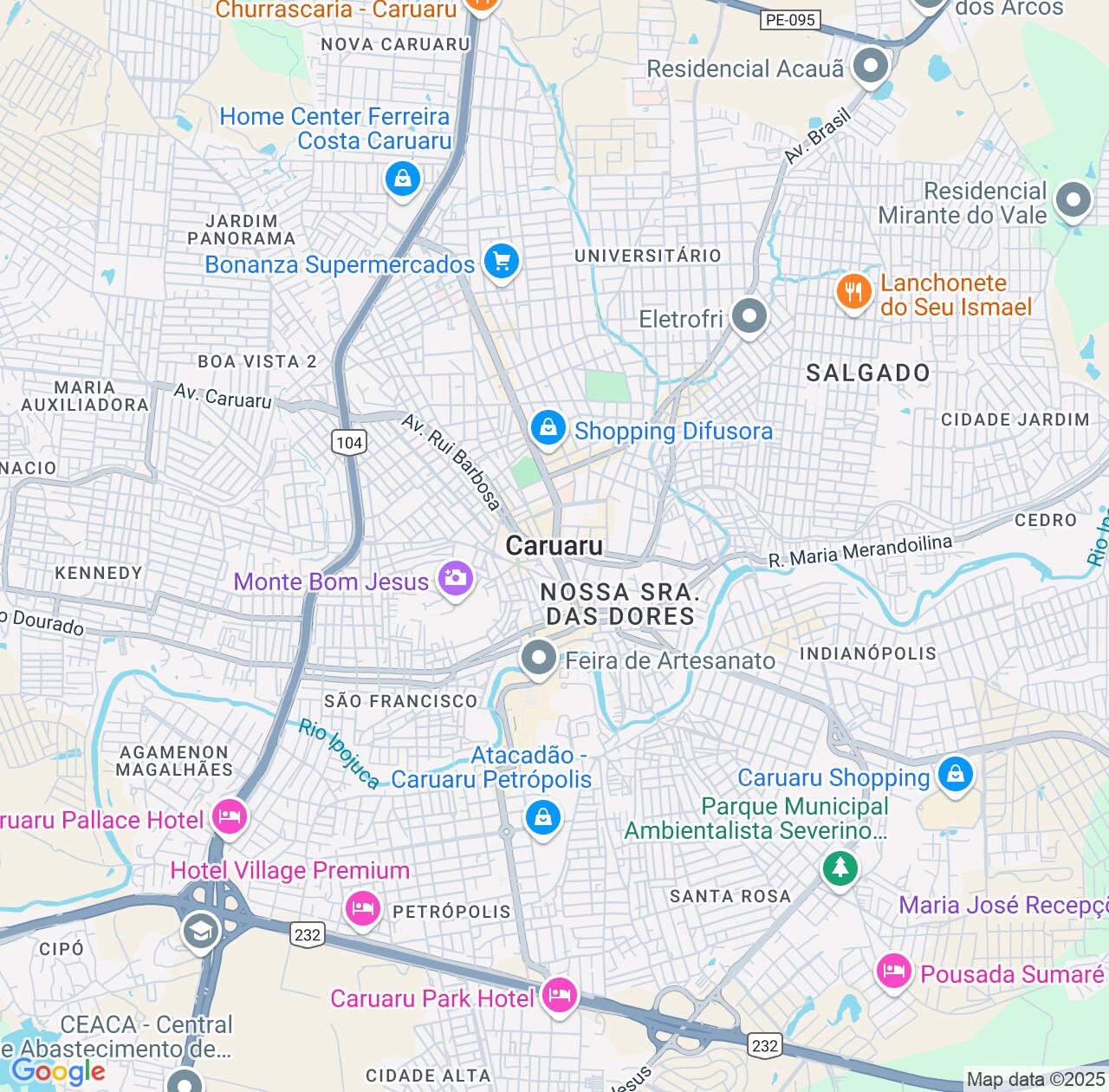 Map image for Intellectual Property Lawyers in Caruaru and Pernambuco IP firms at coordinates  ; .