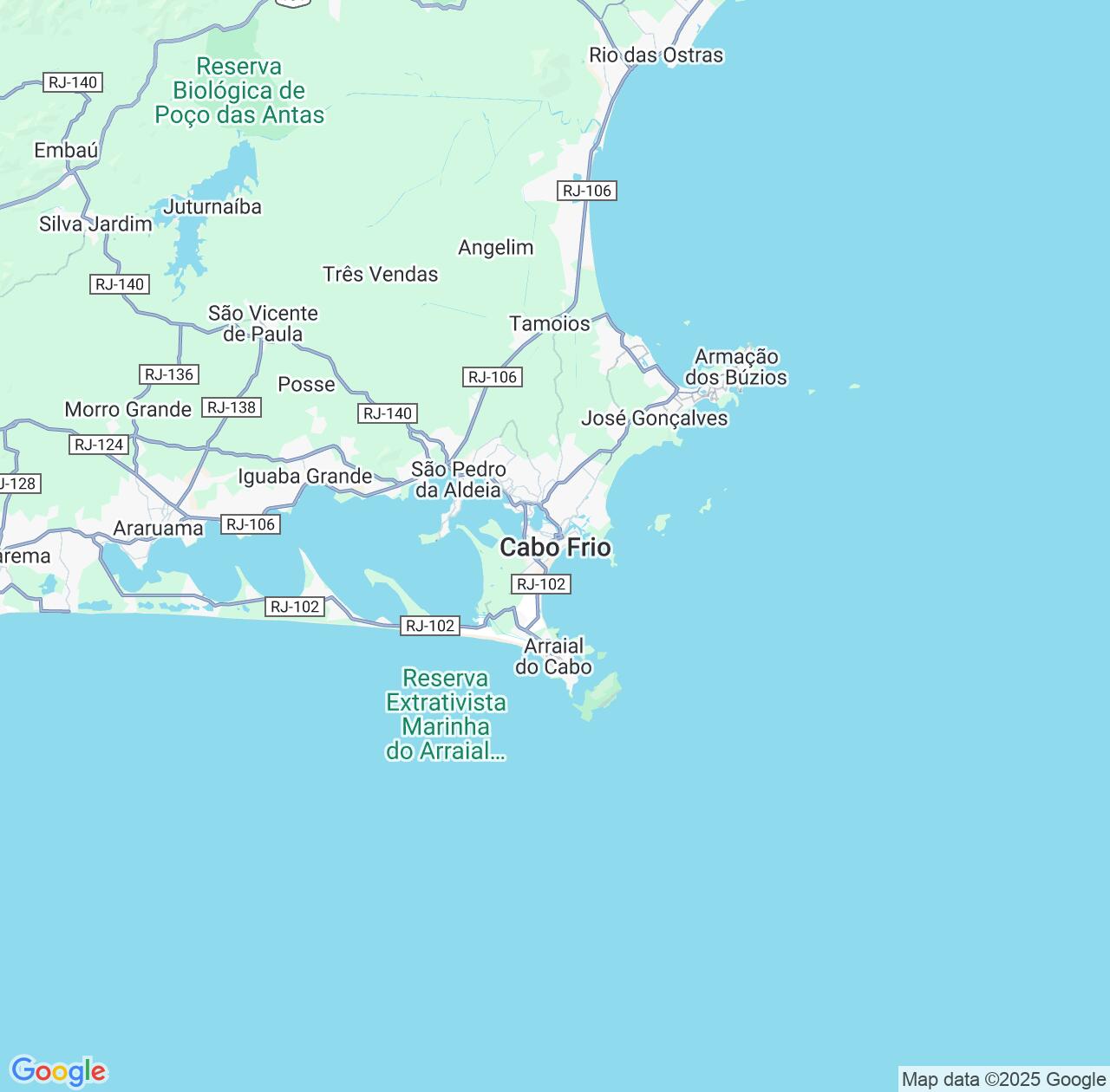 Map image for Intellectual Property Lawyers in Cabo Frio and Rio de Janeiro IP firms at coordinates  ; .