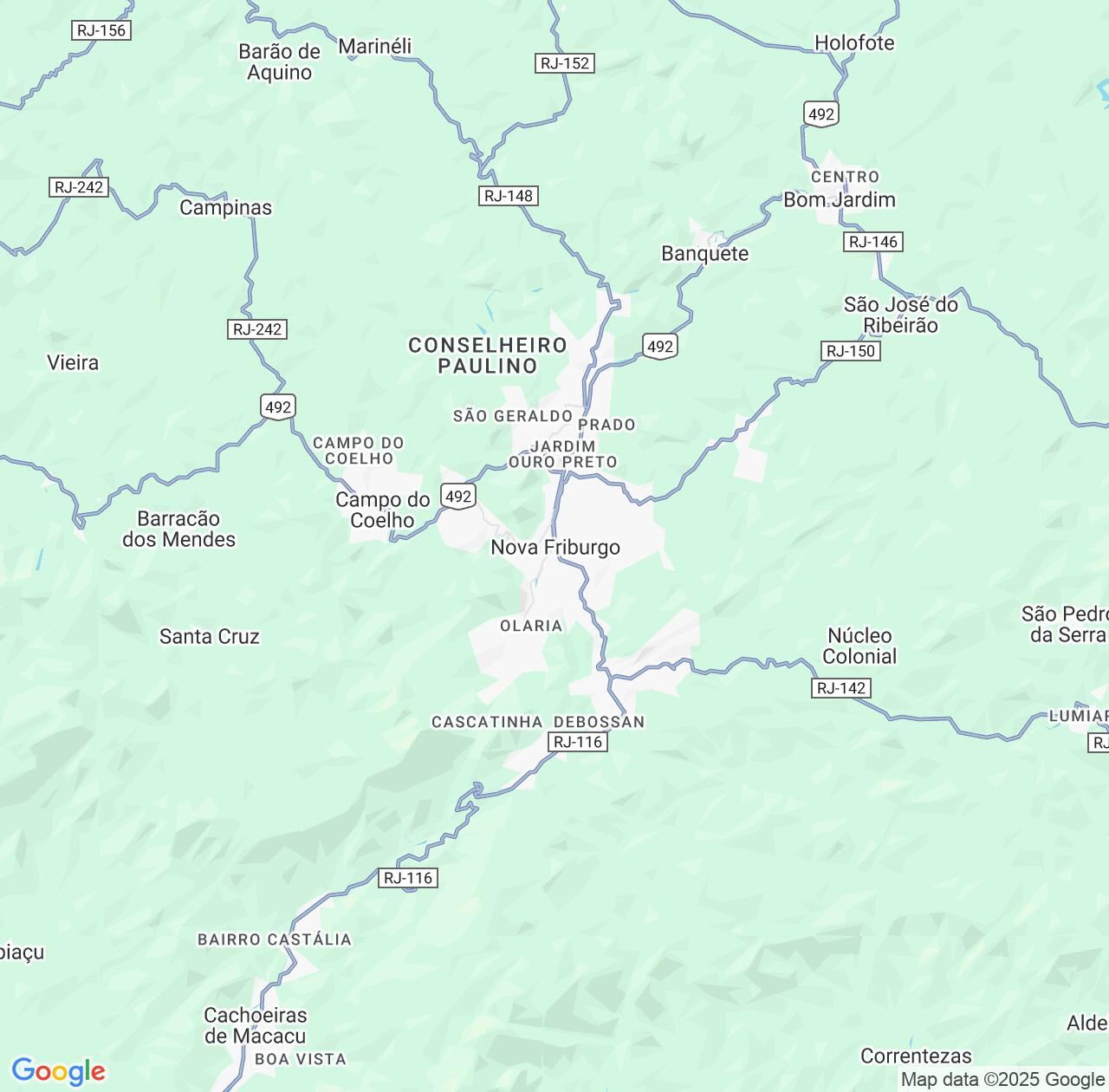 Map image for Intellectual Property Lawyers in Nova Friburgo and Rio de Janeiro IP firms at coordinates  ; .