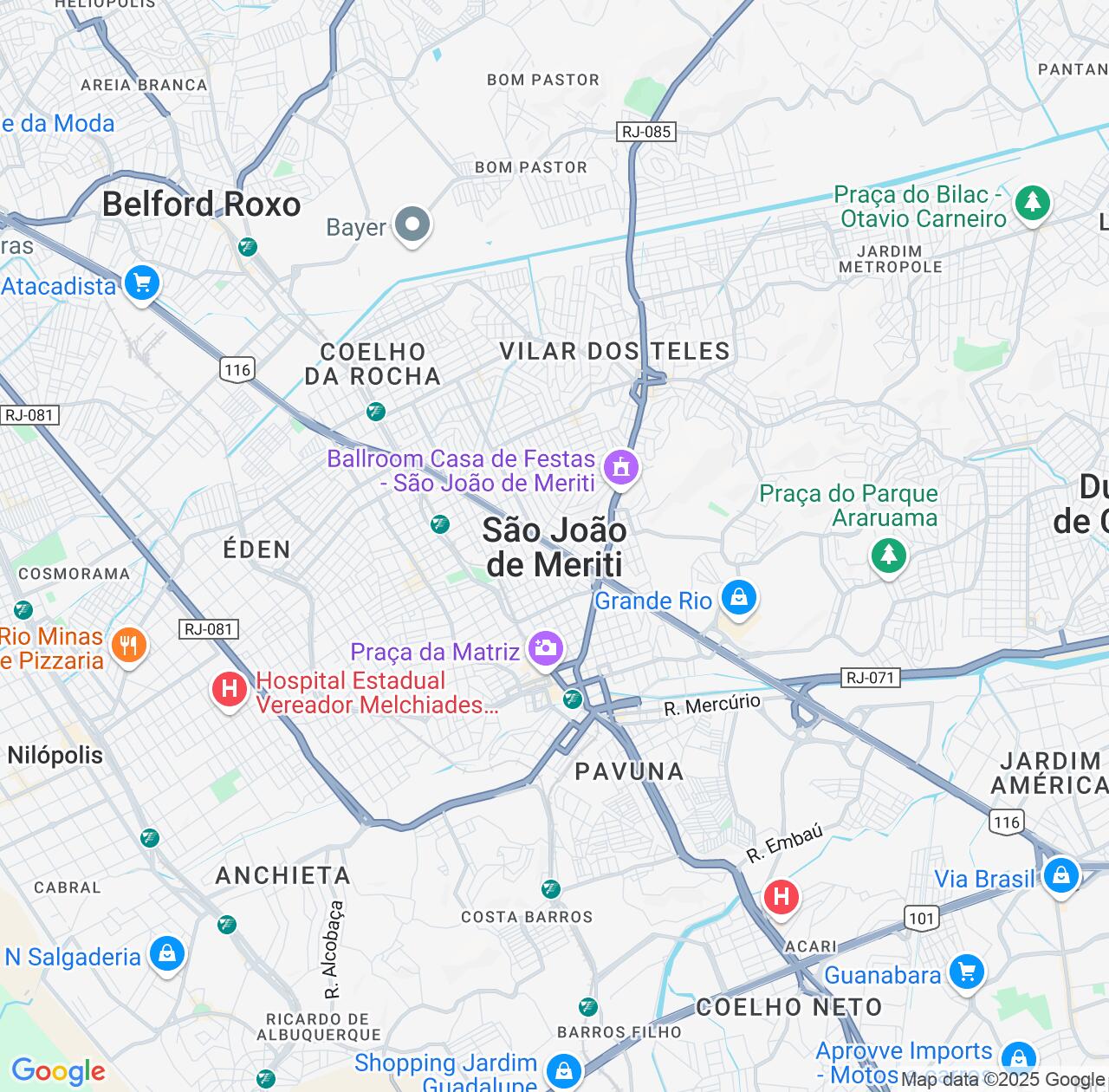 Map image for Intellectual Property Lawyers in Sao Joao de Meriti and Rio de Janeiro IP firms at coordinates  ; .