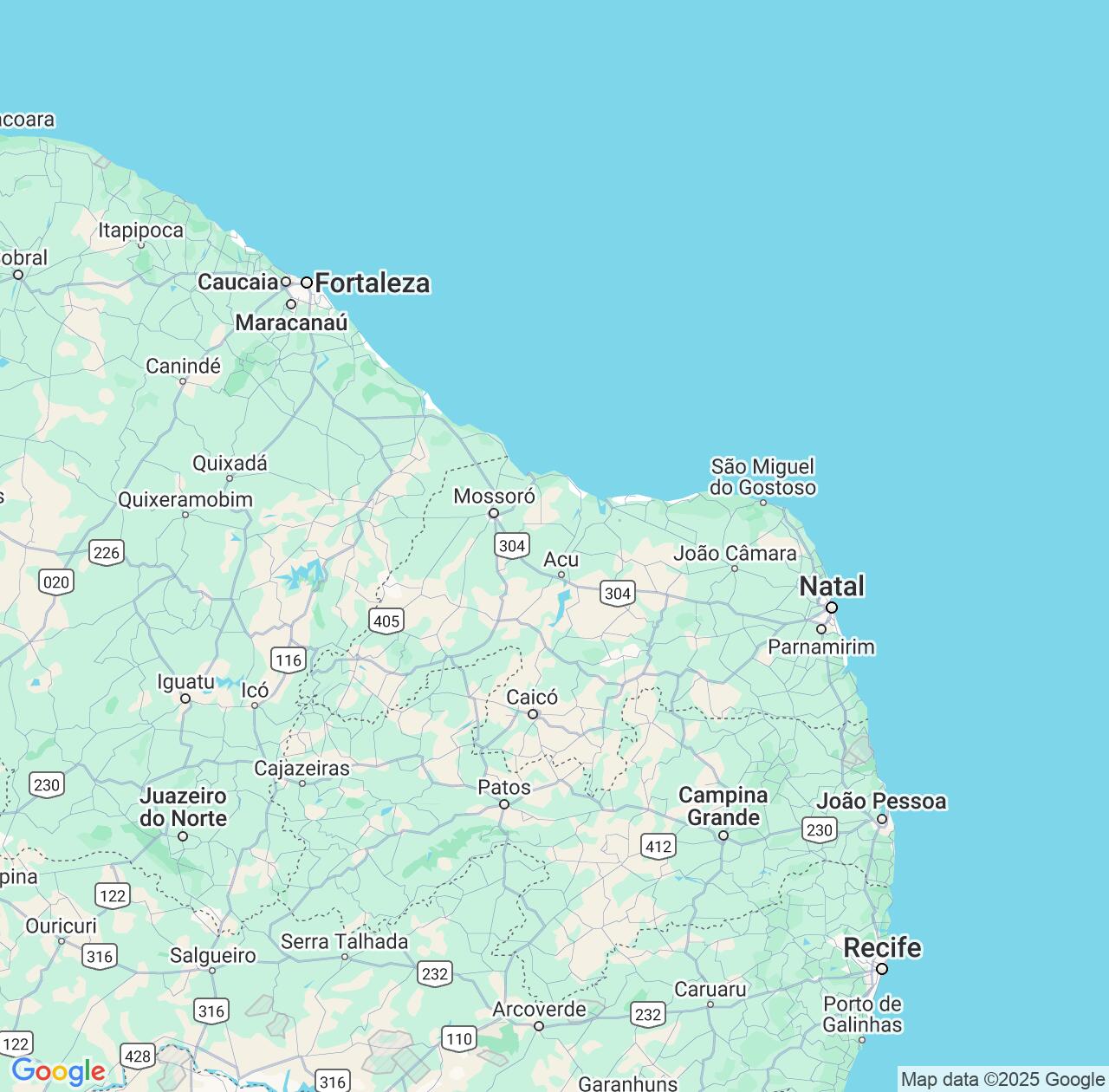 Map image for Intellectual Property Lawyers in Rio Grande do Norte and Brazil IP firms at coordinates  ; .
