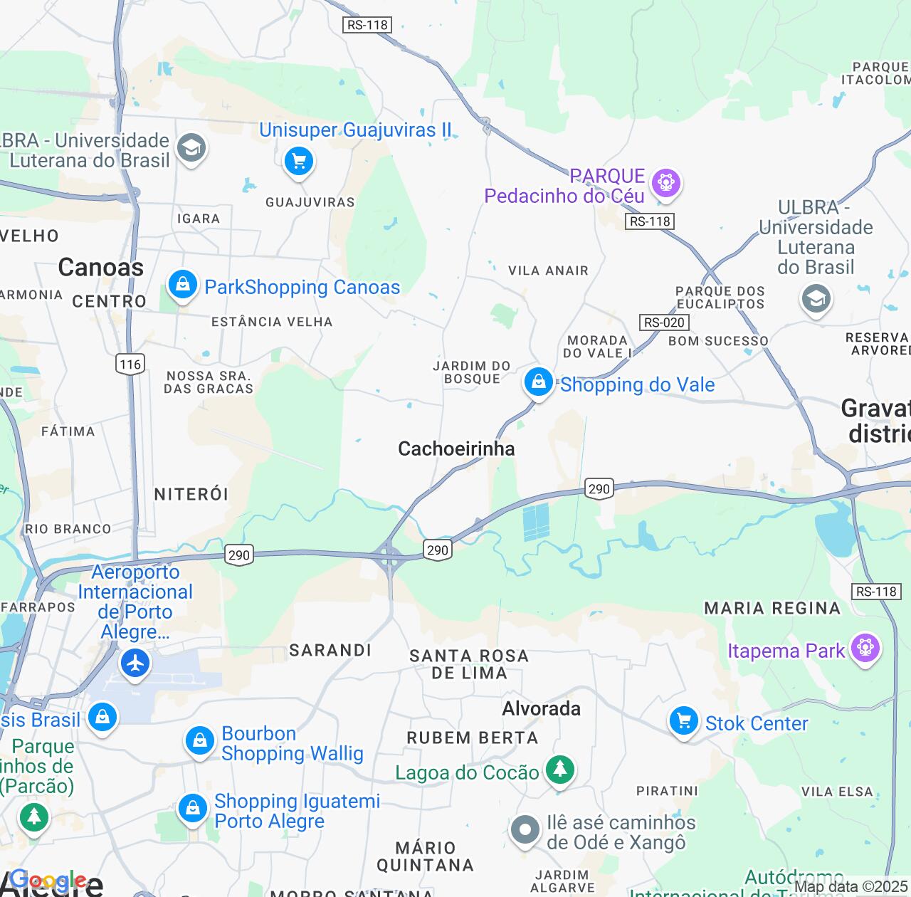 Map image for Intellectual Property Lawyers in Cachoeirinha and Rio Grande do Sul IP firms at coordinates  ; .