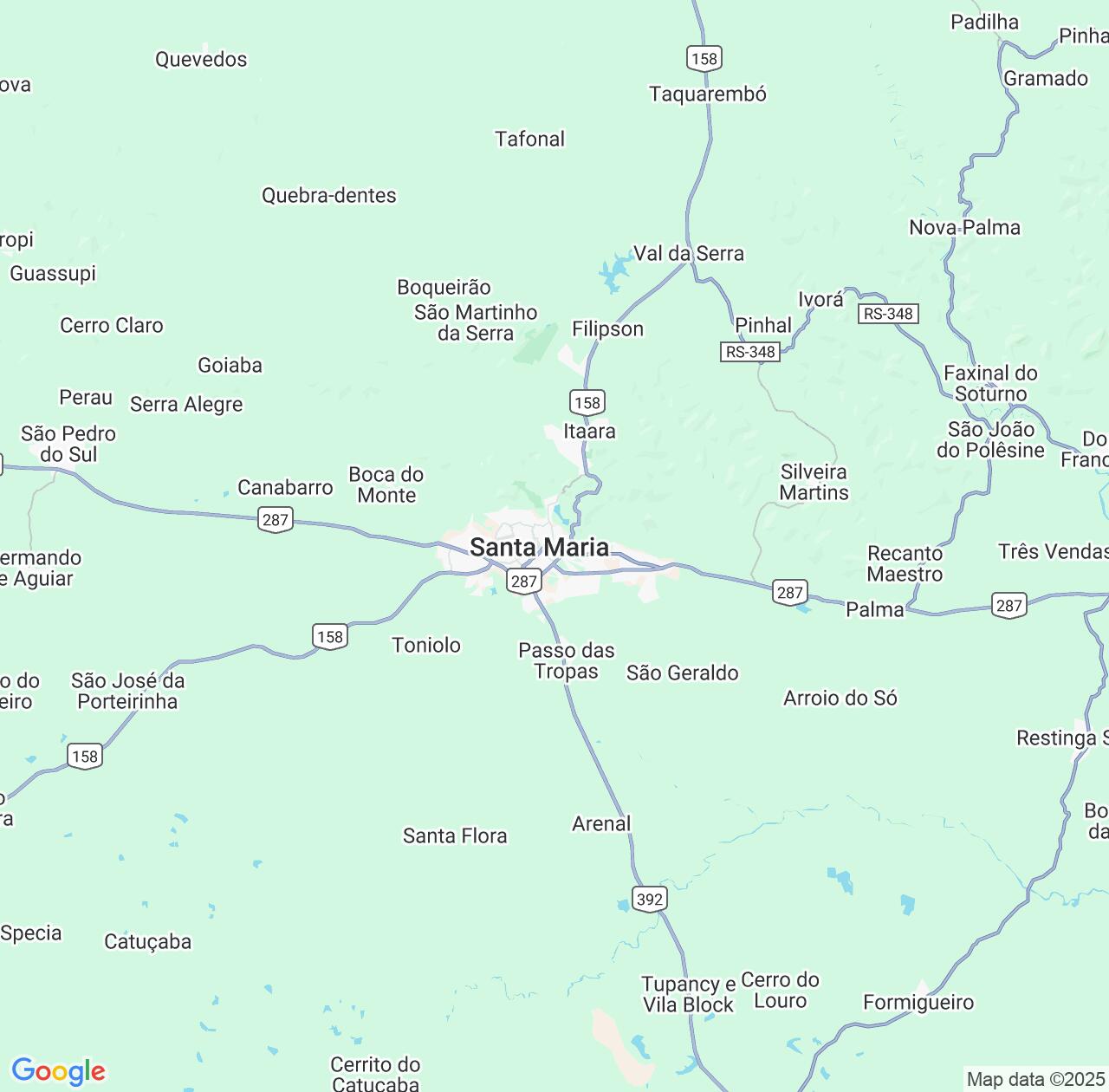 Map image for Intellectual Property Lawyers in Santa Maria and Rio Grande do Sul IP firms at coordinates  ; .