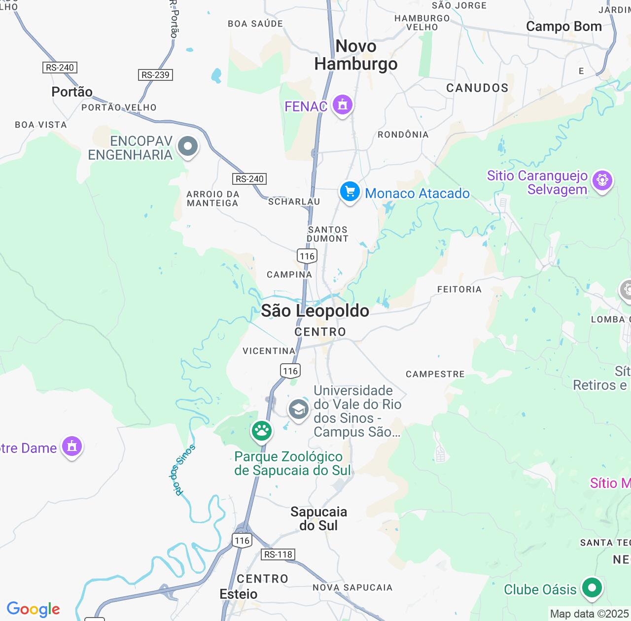 Map image for Intellectual Property Lawyers in Sao Leopoldo and Rio Grande do Sul IP firms at coordinates  ; .