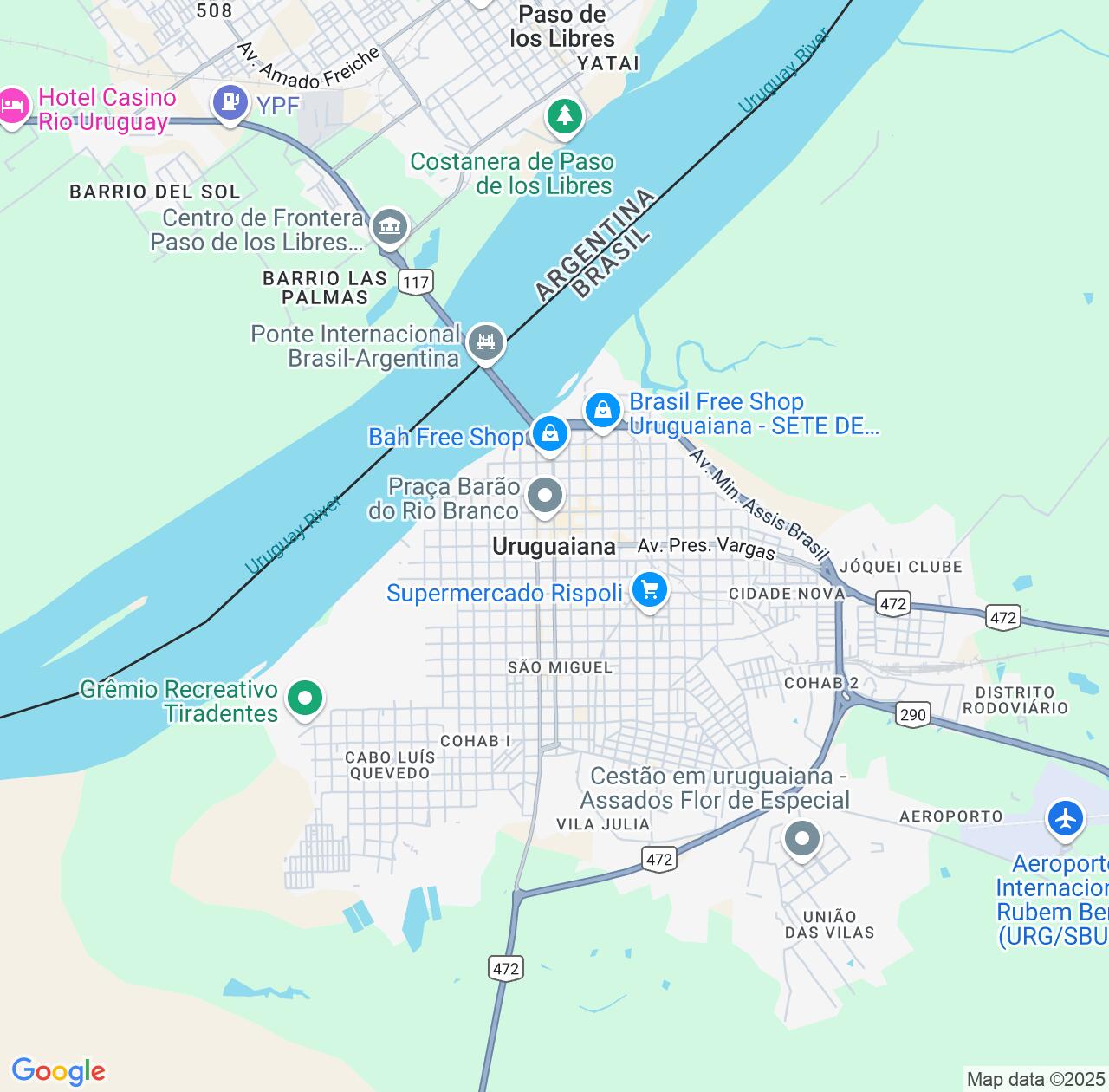 Map image for Intellectual Property Lawyers in Uruguaiana and Rio Grande do Sul IP firms at coordinates  ; .