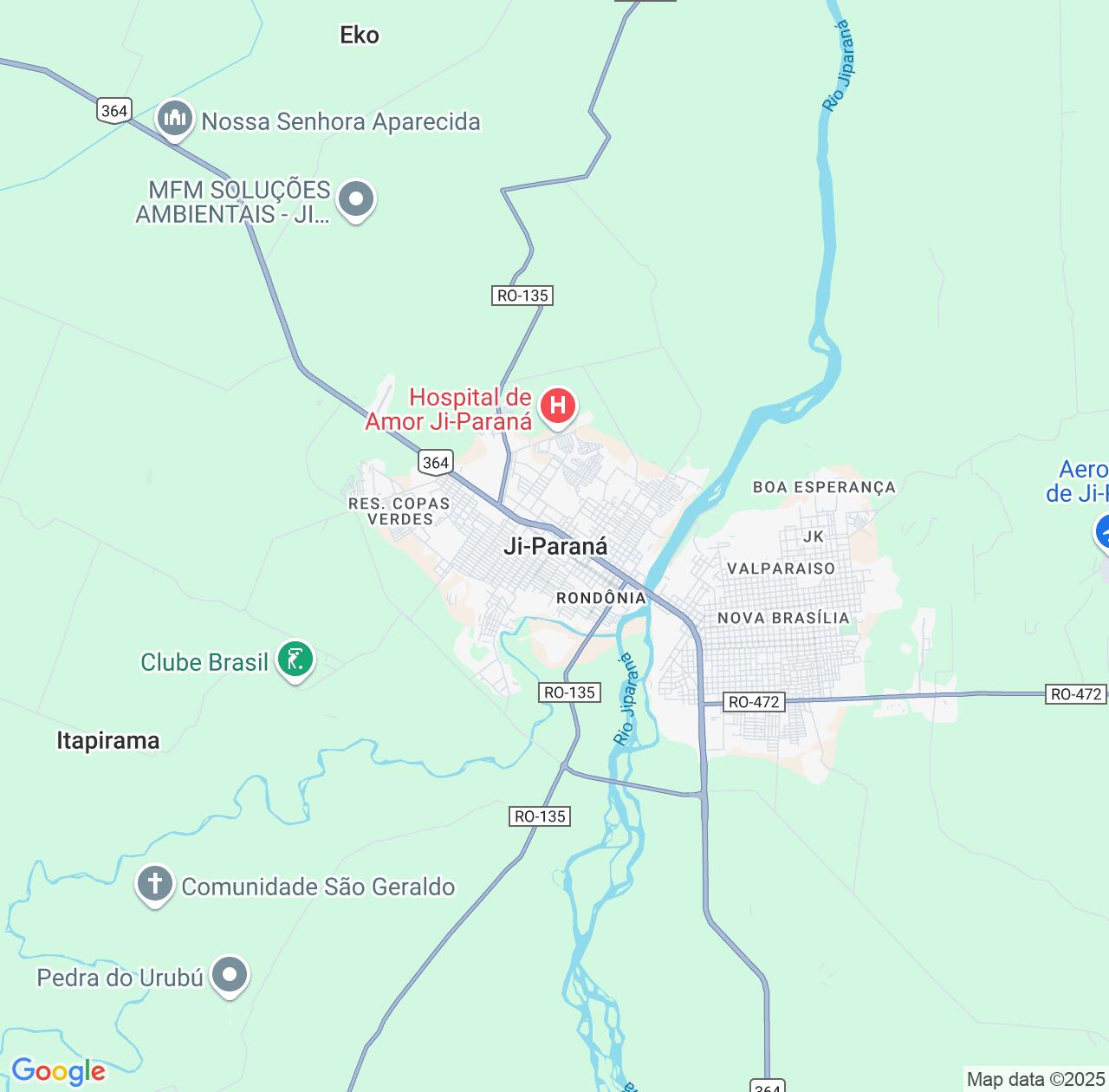 Map image for Intellectual Property Lawyers in Ji Parana and Rondônia IP firms at coordinates  ; .