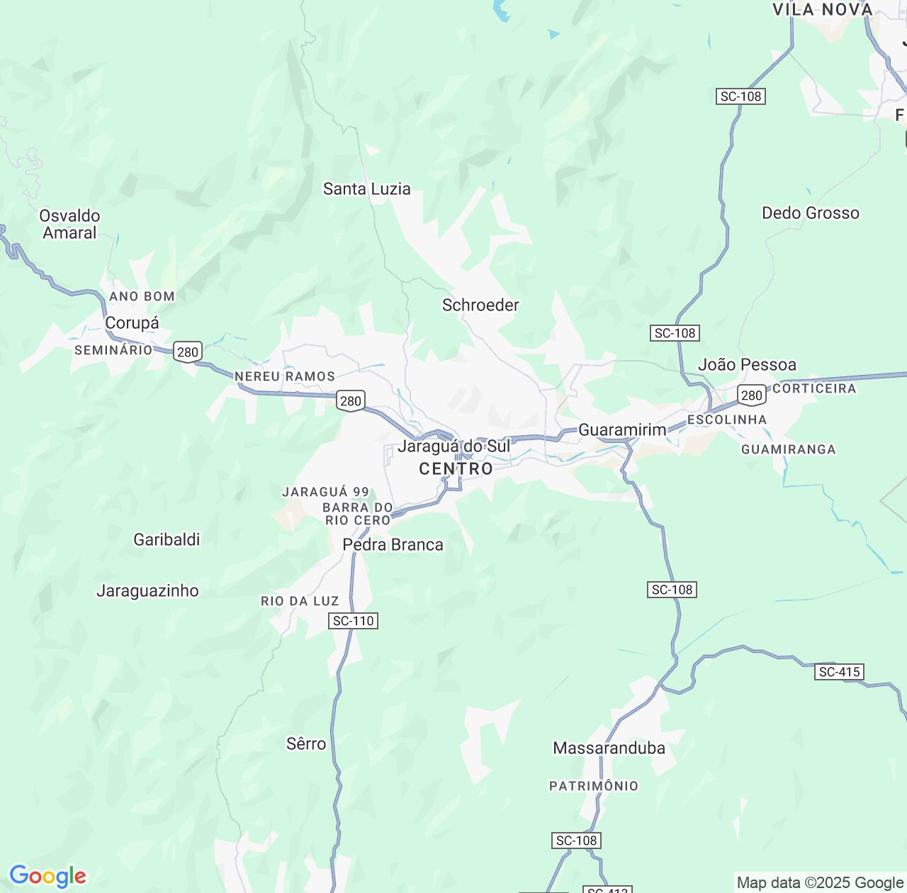Map image for Intellectual Property Lawyers in Jaragua do Sul and Santa Catarina IP firms at coordinates  ; .