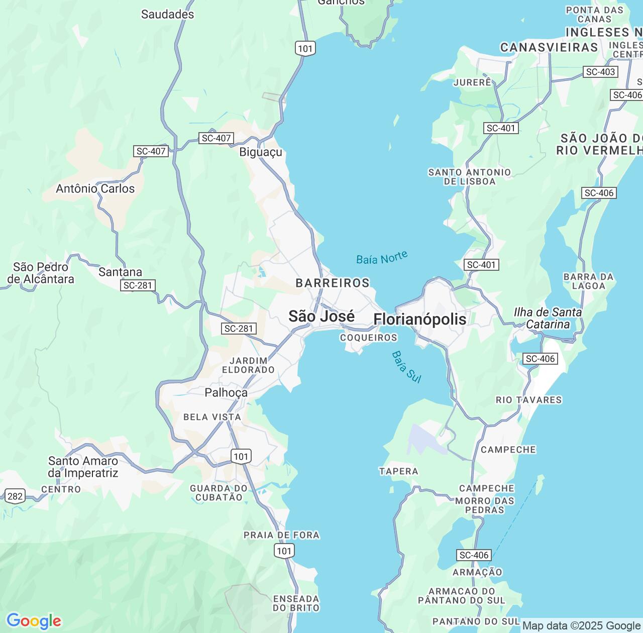 Map image for Intellectual Property Lawyers in Sao Jose and Santa Catarina IP firms at coordinates  ; .