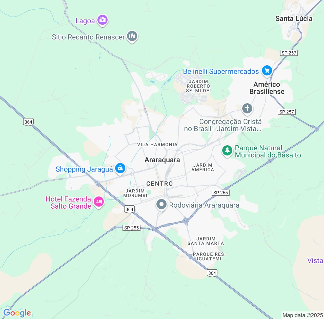 Map image for Intellectual Property Lawyers in Araraquara and São Paulo IP firms at coordinates  ; .
