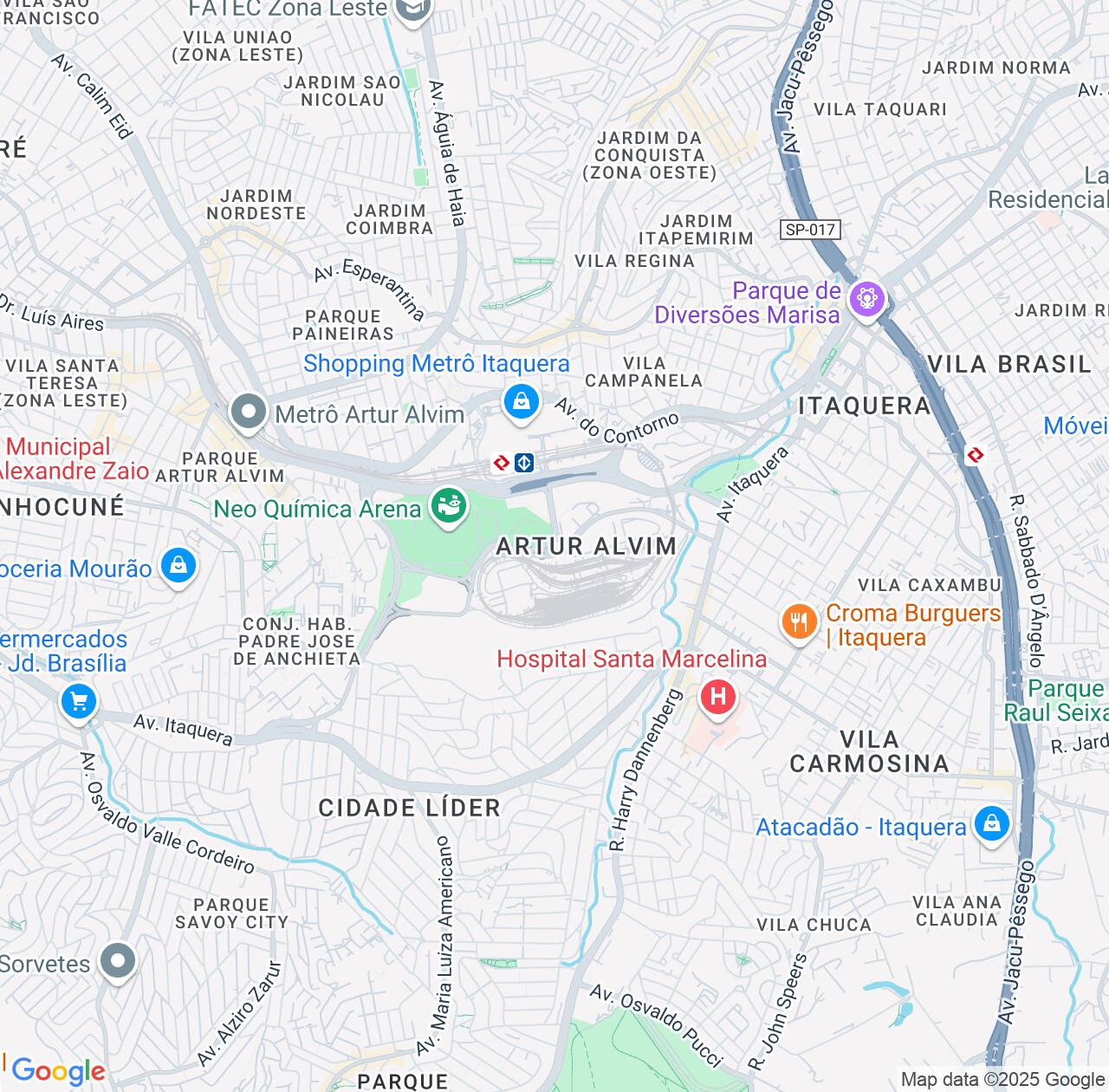 Map image for Intellectual Property Lawyers in Artur Alvim and São Paulo IP firms at coordinates  ; .