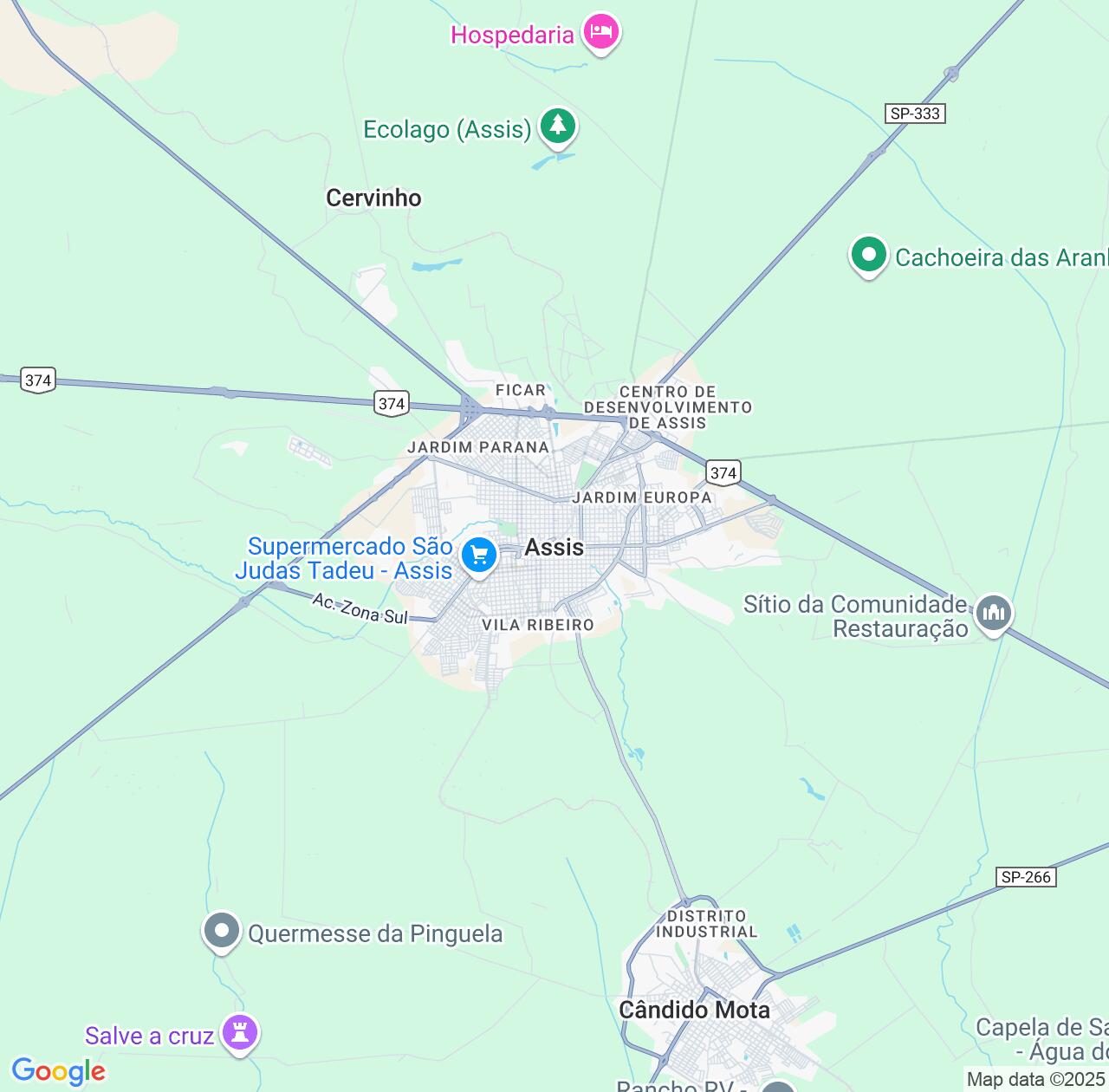 Map image for Intellectual Property Lawyers in Assis and São Paulo IP firms at coordinates  ; .