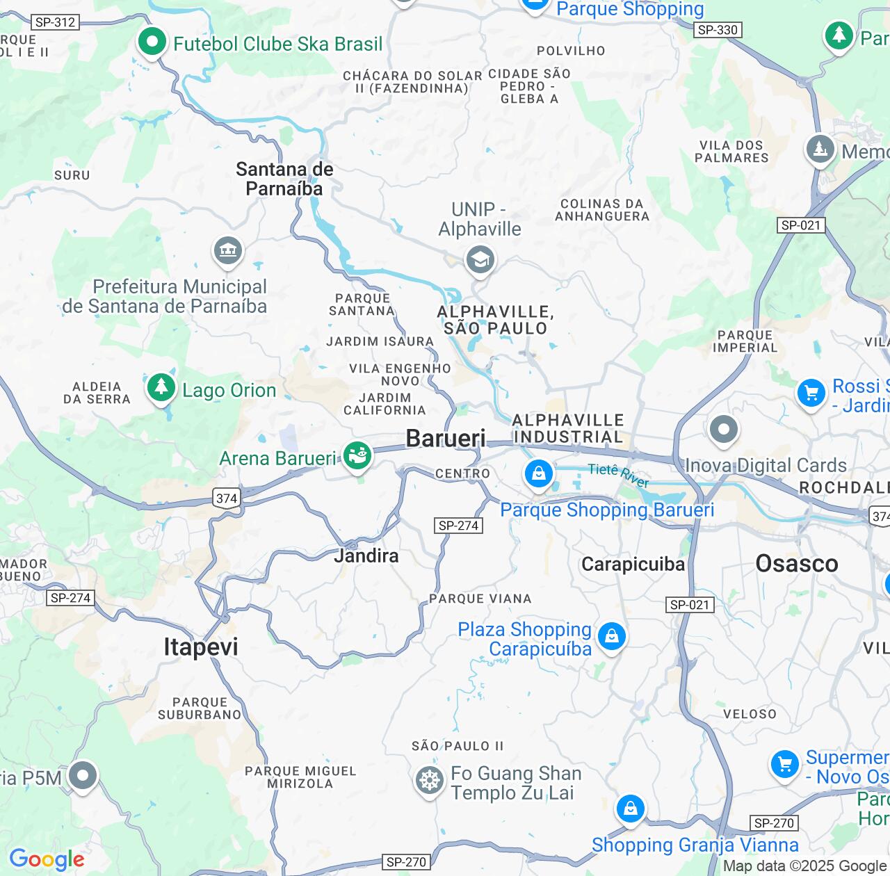 Map image for Intellectual Property Lawyers in Barueri and São Paulo IP firms at coordinates  ; .