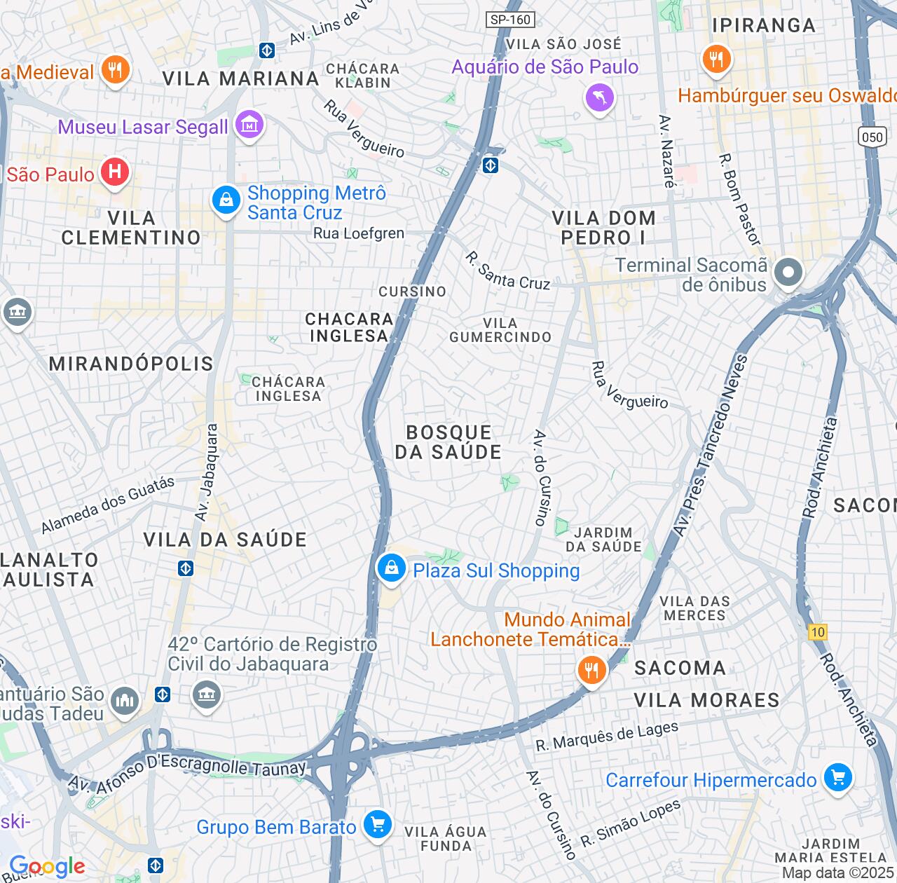 Map image for Intellectual Property Lawyers in Bosque Saude and São Paulo IP firms at coordinates  ; .