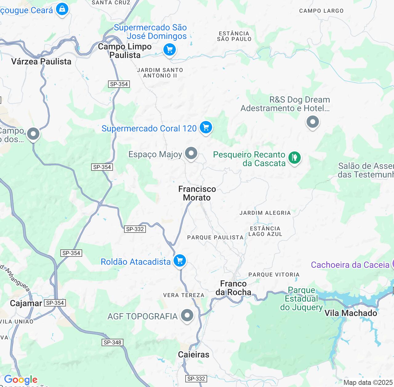 Map image for Intellectual Property Lawyers in Francisco Morato and São Paulo IP firms at coordinates  ; .