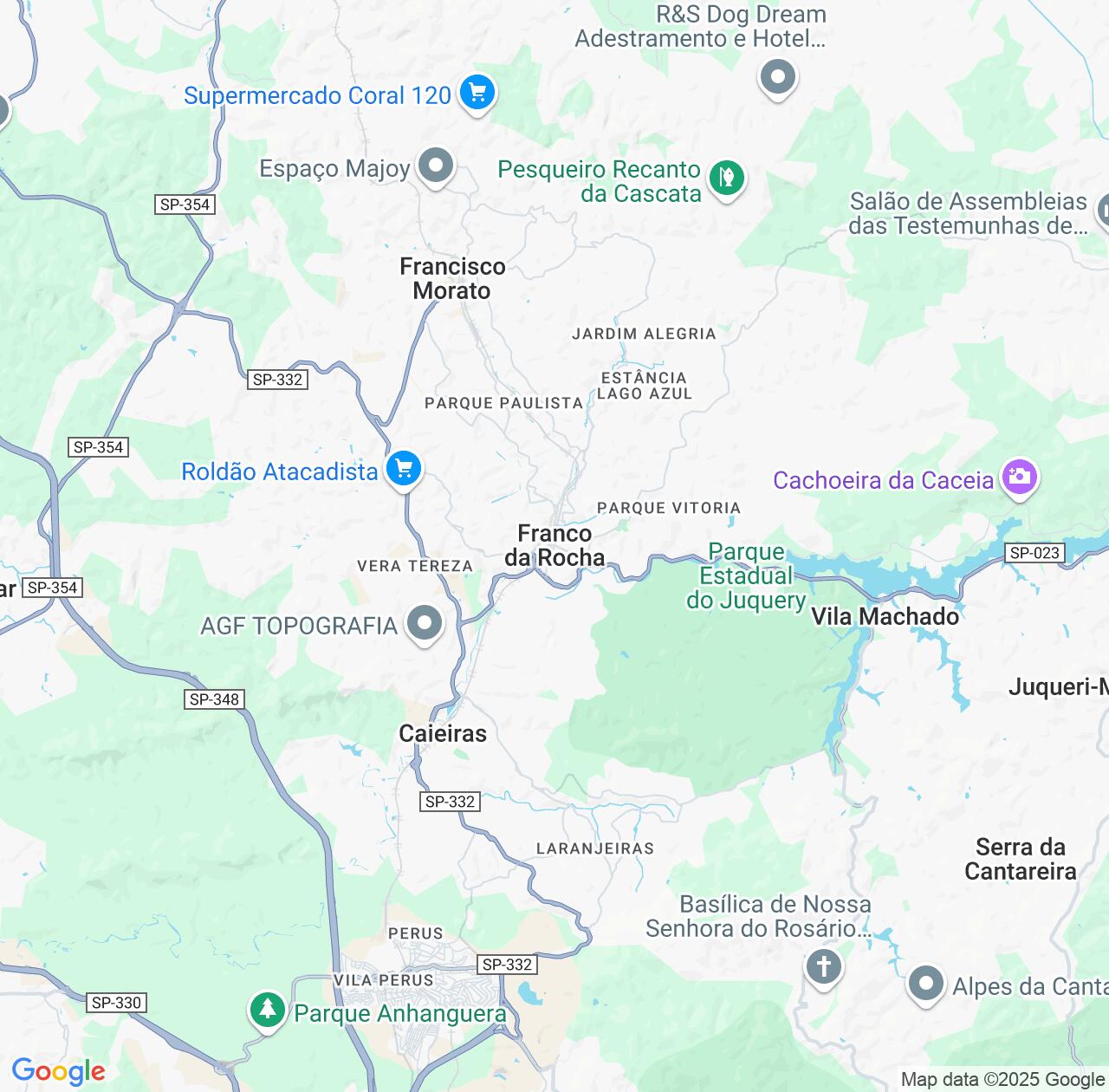 Map image for Intellectual Property Lawyers in Franco da Rocha and São Paulo IP firms at coordinates  ; .