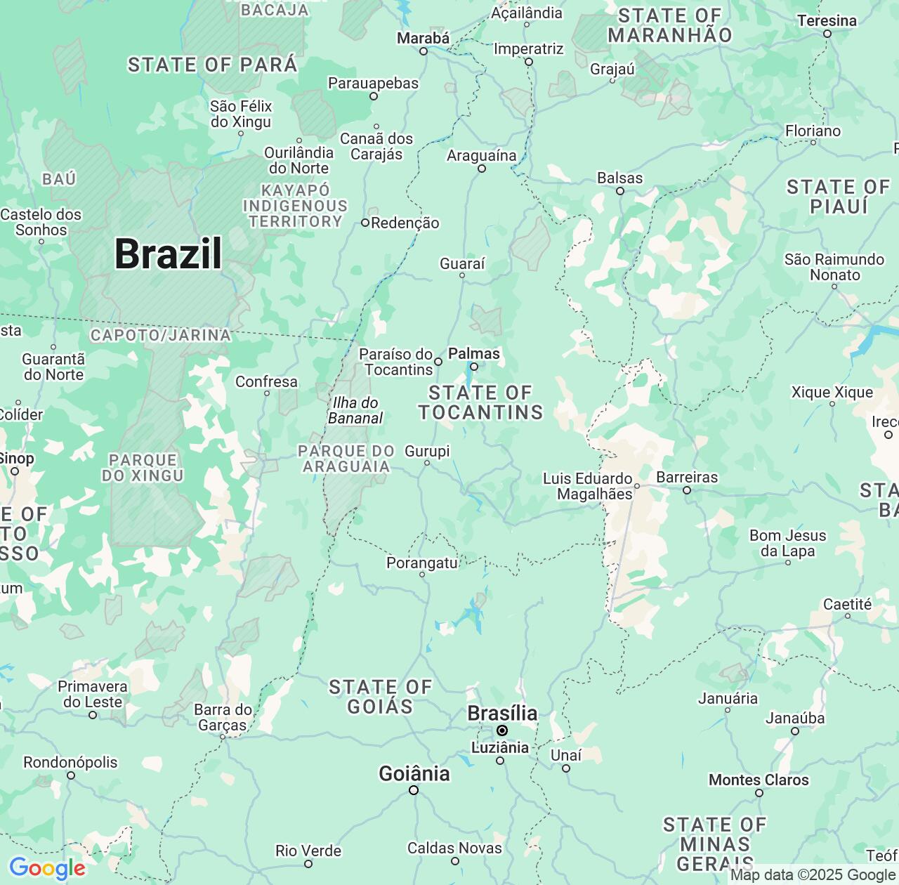 Map image for Intellectual Property Lawyers in Tocantins and Brazil IP firms at coordinates  ; .