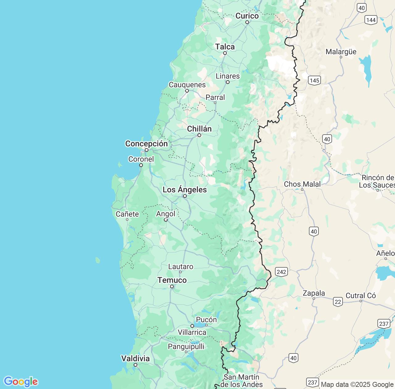 Map image for Intellectual Property Lawyers in BiobÃo and Chile IP firms at coordinates  ; .