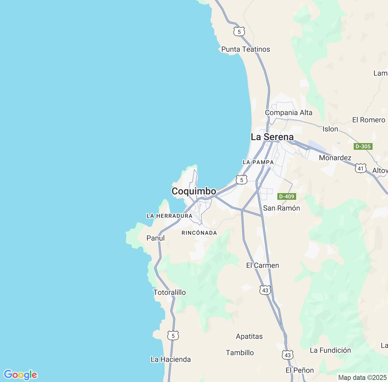 Map image for Intellectual Property Lawyers in Coquimbo and Coquimbo Region IP firms at coordinates  ; .