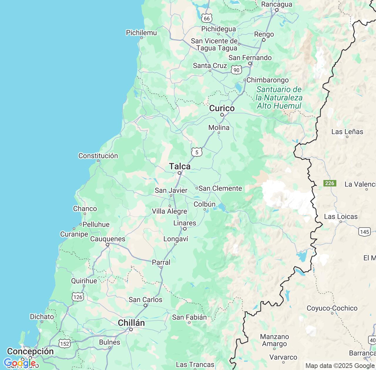 Map image for Intellectual Property Lawyers in Maule Region and Chile IP firms at coordinates  ; .